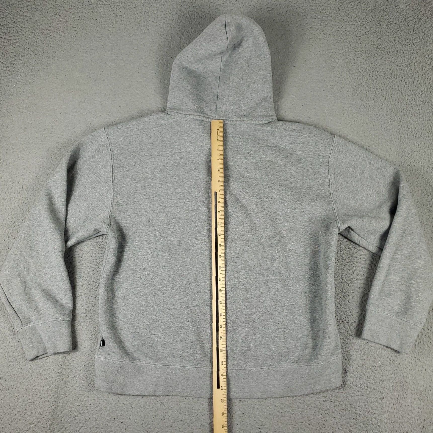Nike Nike Hoodie Womens Large Gray Pullover Sweatshirt Fleece Cotton Blend Logo Size L / US 10 / IT 46 - 6 Thumbnail