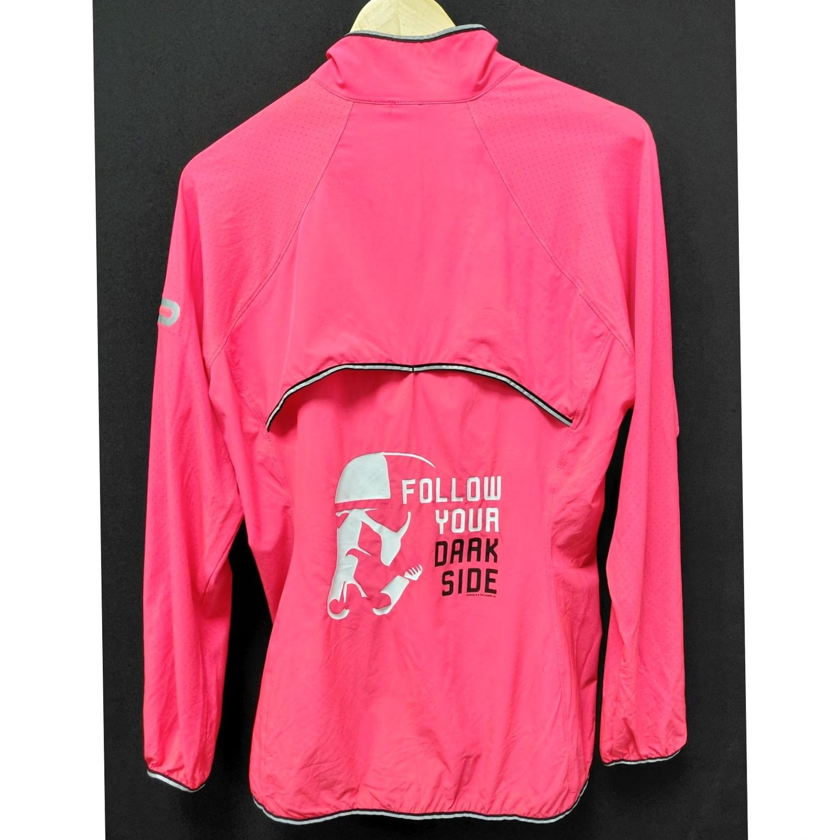 Star Wars VINTAGE Star Wars Dark Side Challenge Jacket 2016 RunDisney Champion Performance Unisex Adults XL Pink Lightweight Reflective Long Sleeve Zip Jacket Size US XL / EU 56 / 4 - 2 Thumbnail