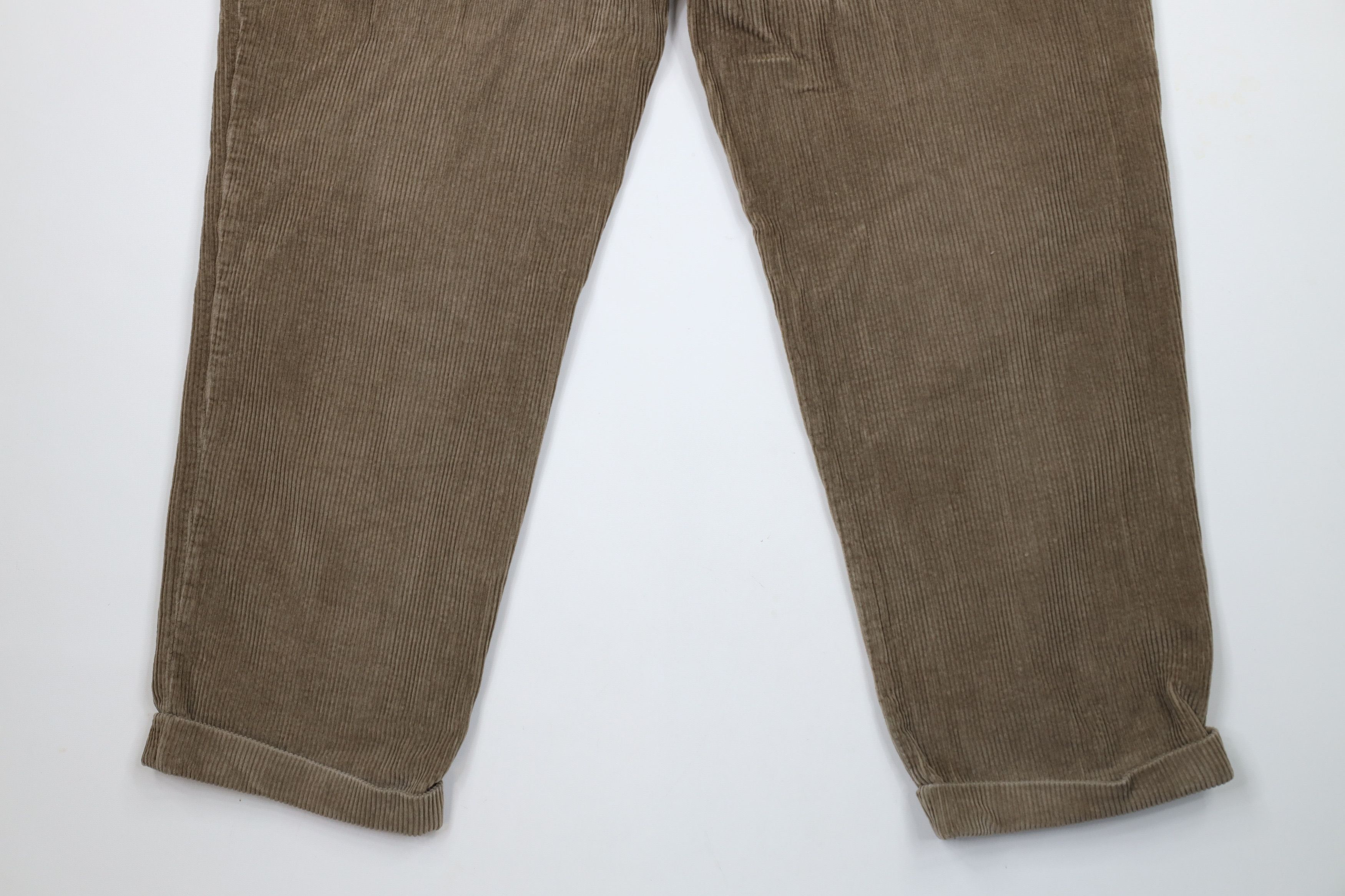 Vintage Vintage 90s Streetwear Pleated Wide Leg Corduroy Chino Pants Size US 34 / EU 50 - 13 Thumbnail