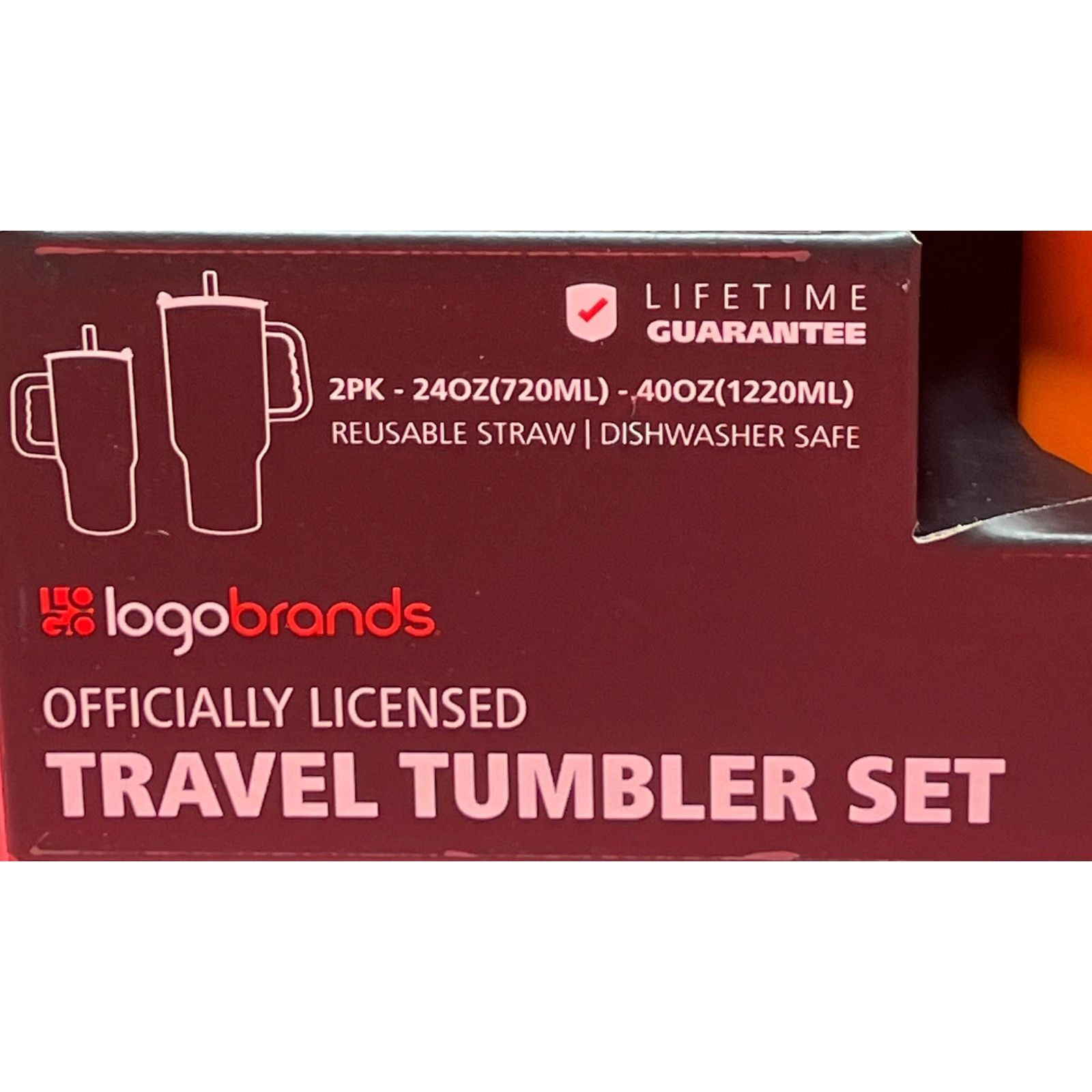 Other Logo Brands - Travel Tumblers Set (2 Pk) - 24oz (720ml) - 40 Size ONE SIZE - 3 Thumbnail