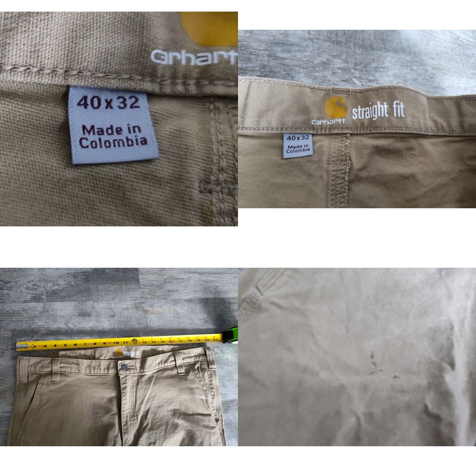 Carhartt Carhartt Rugged Flex Canvas Pants 40X32 Beige Work Regular Fit Mens Size US 40 / EU 56 - 8 Thumbnail