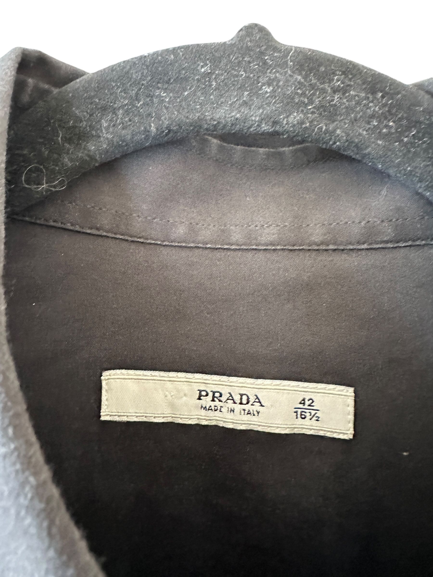 Prada Prada Short Sleeve Button Up Shirt Size US L / EU 52-54 / 3 - 3 Thumbnail