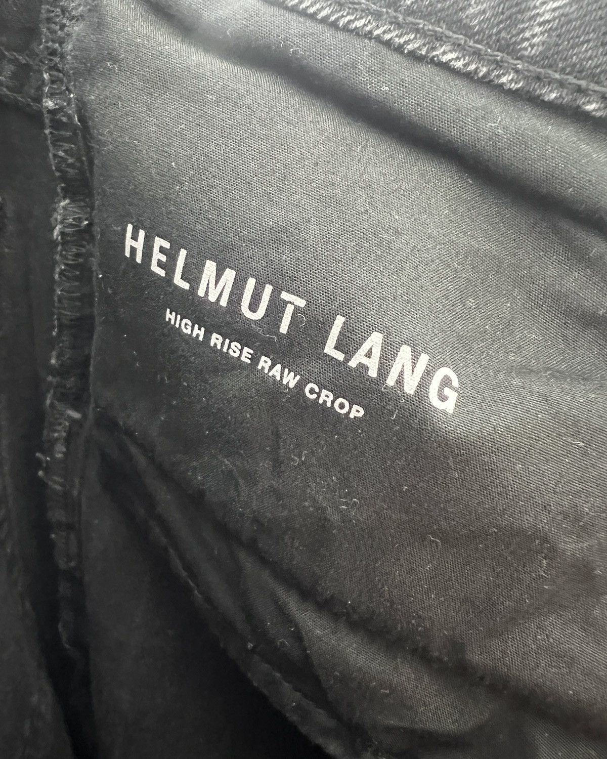 Helmut Lang Helmut Lang HIGH RISE RAW CROP Black Denim Size 25" / US 0 / IT 36 - 5 Thumbnail
