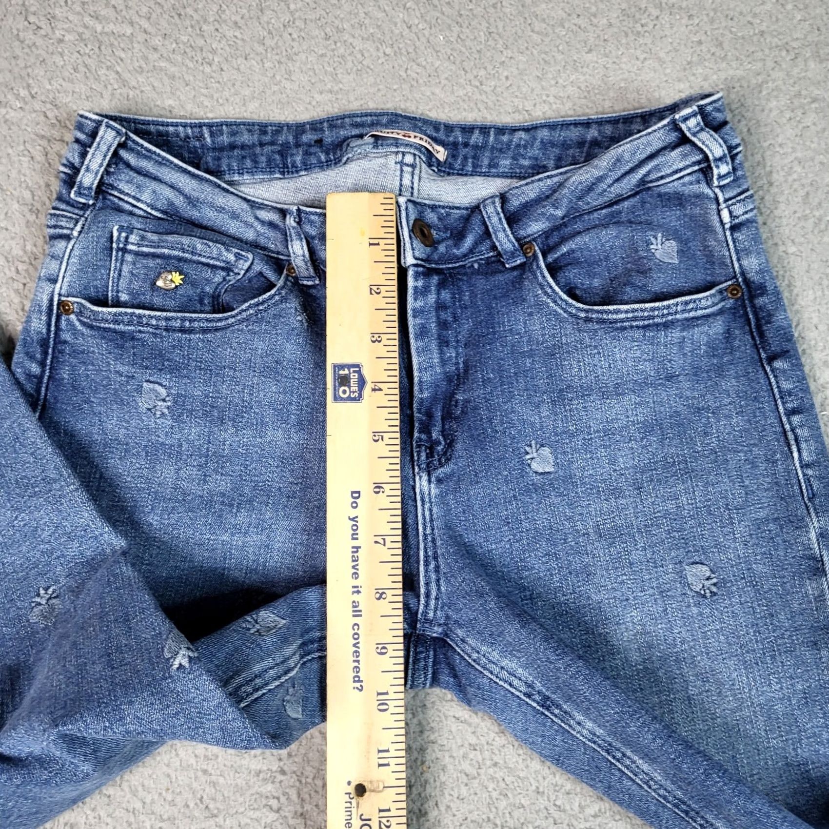 Scotch & Soda Scotch & Soda Skinny Womens 31 Blue Bohemienne Women Mid rise embroidered Jean Size 24" / US 00 / IT 34 - 2 Thumbnail