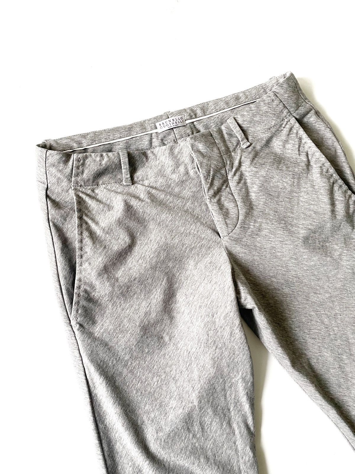 Brunello Cucinelli Brunello Cucinelli Women Trousers Grey Pants Size 36/M Size 27" / US 4 / IT 40 - 3 Thumbnail