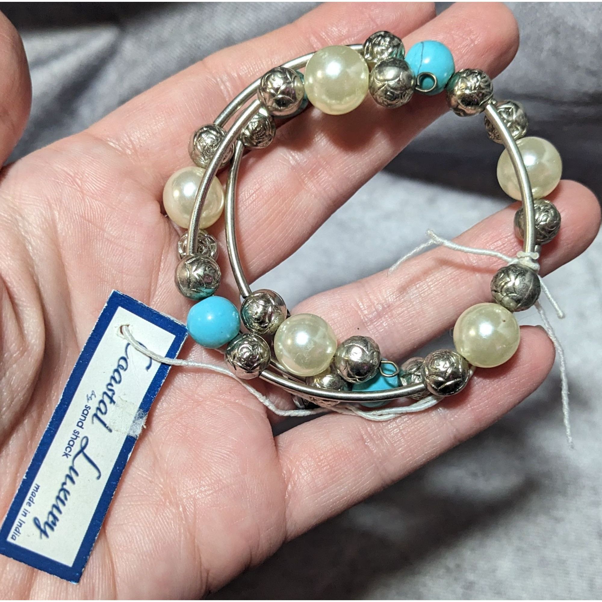 Other Coastal Luxury by Sand Shack Beaded Coil Bracelet Size ONE SIZE - 4 Thumbnail