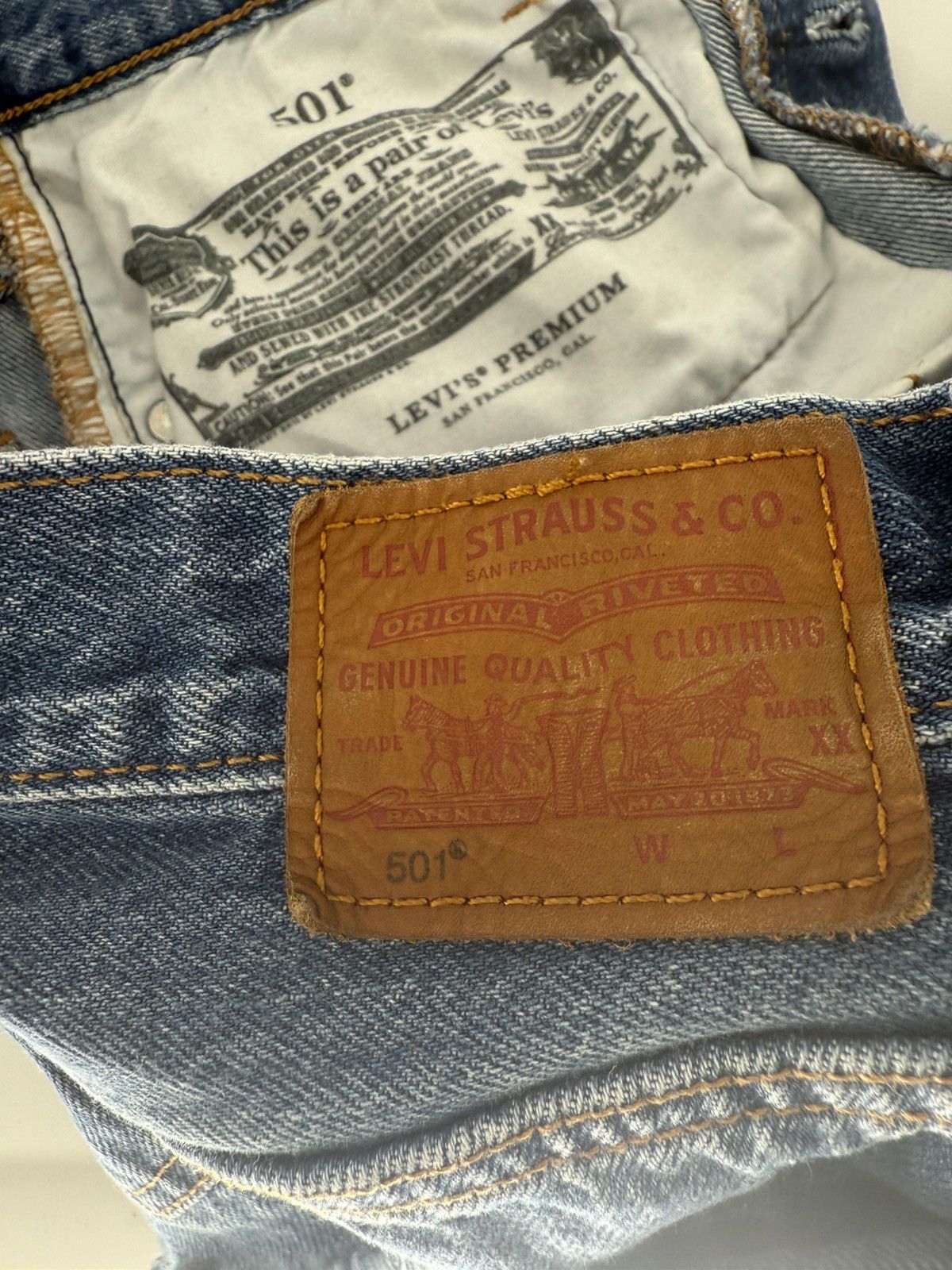 Levi's 501 Buttonfly Levi's LeStrauss Denim Blue Jean Shorts W 25 Size 25" / US 0 / IT 36 - 10 Thumbnail