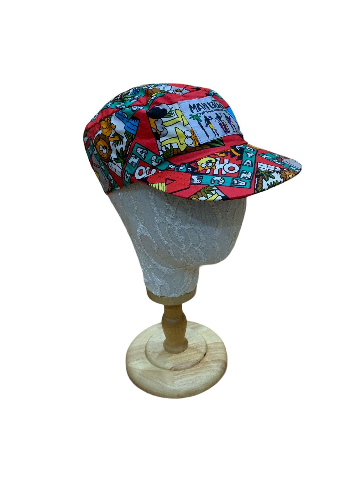 Japanese Brand × Vintage 80s JAPAN OVERPRINT NEWSPAPER PRINT CAP Size ONE SIZE - 2 Thumbnail