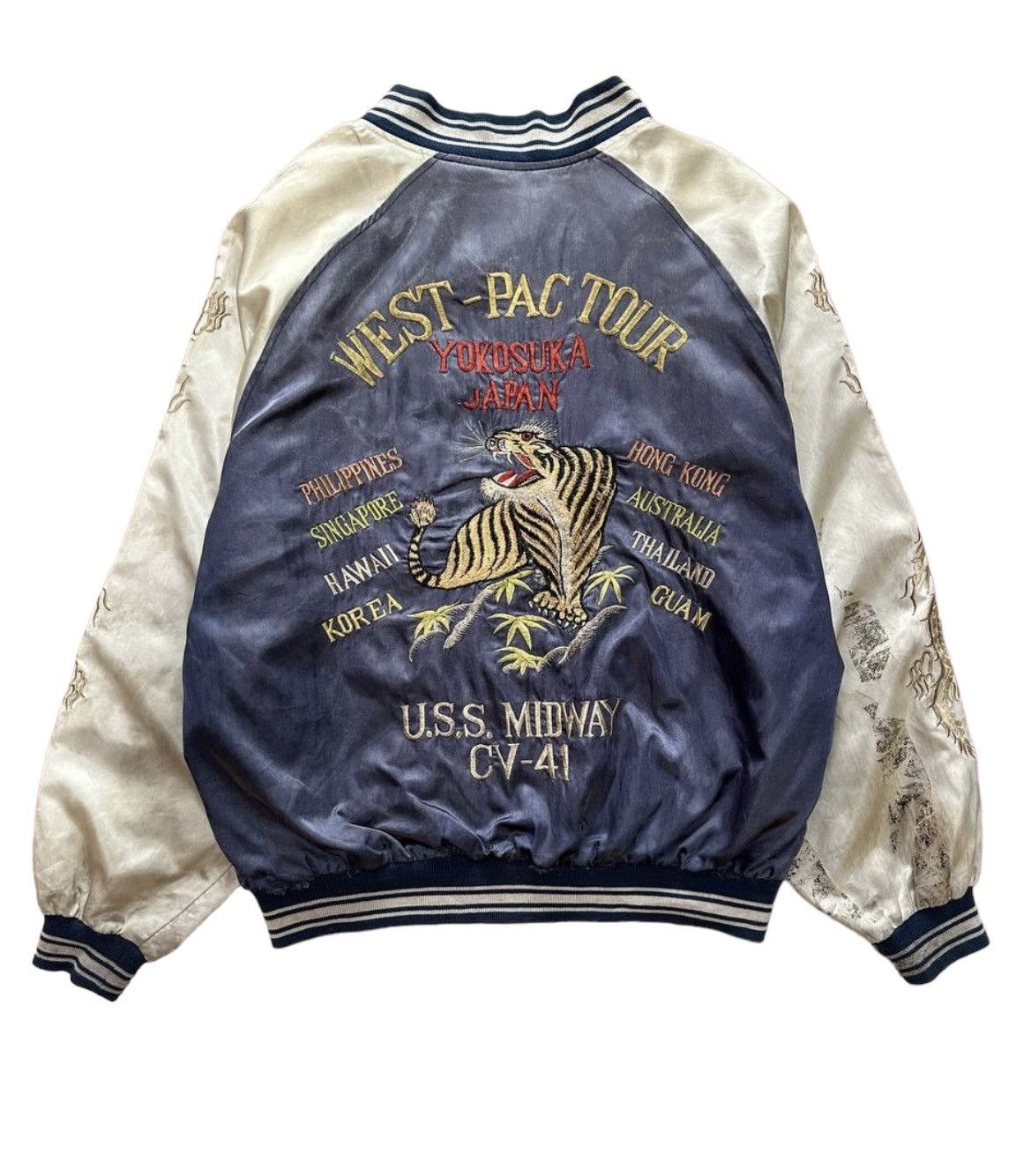 Japanese Brand × Vintage Vtg Ten Carat (West-Pac Tour) Embroidered Rayon Jacket Size US M / EU 48-50 / 2 - 9 Thumbnail