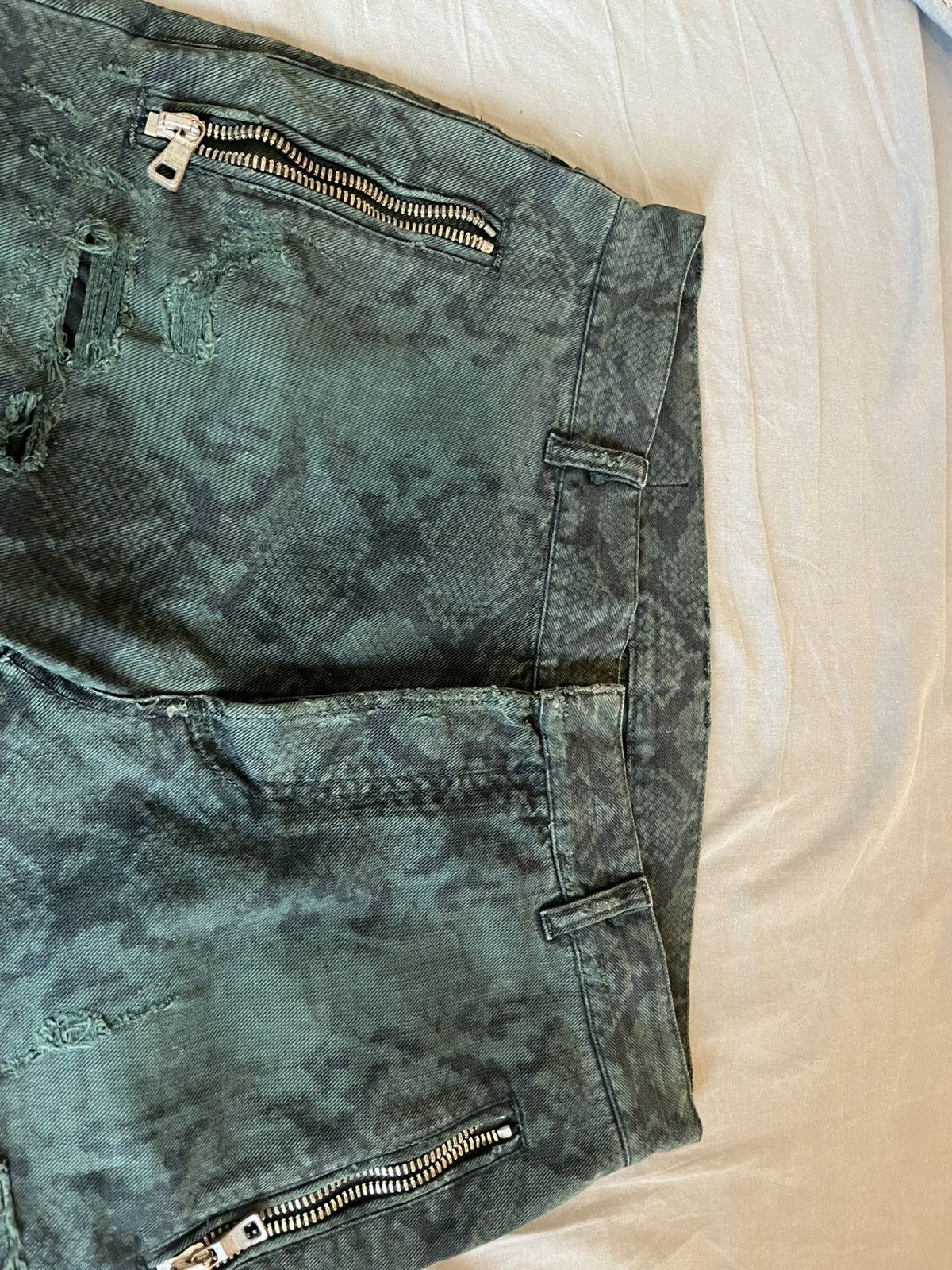 Balmain Balmain biker jeans snakeprint Size US 30 / EU 46 - 5 Thumbnail