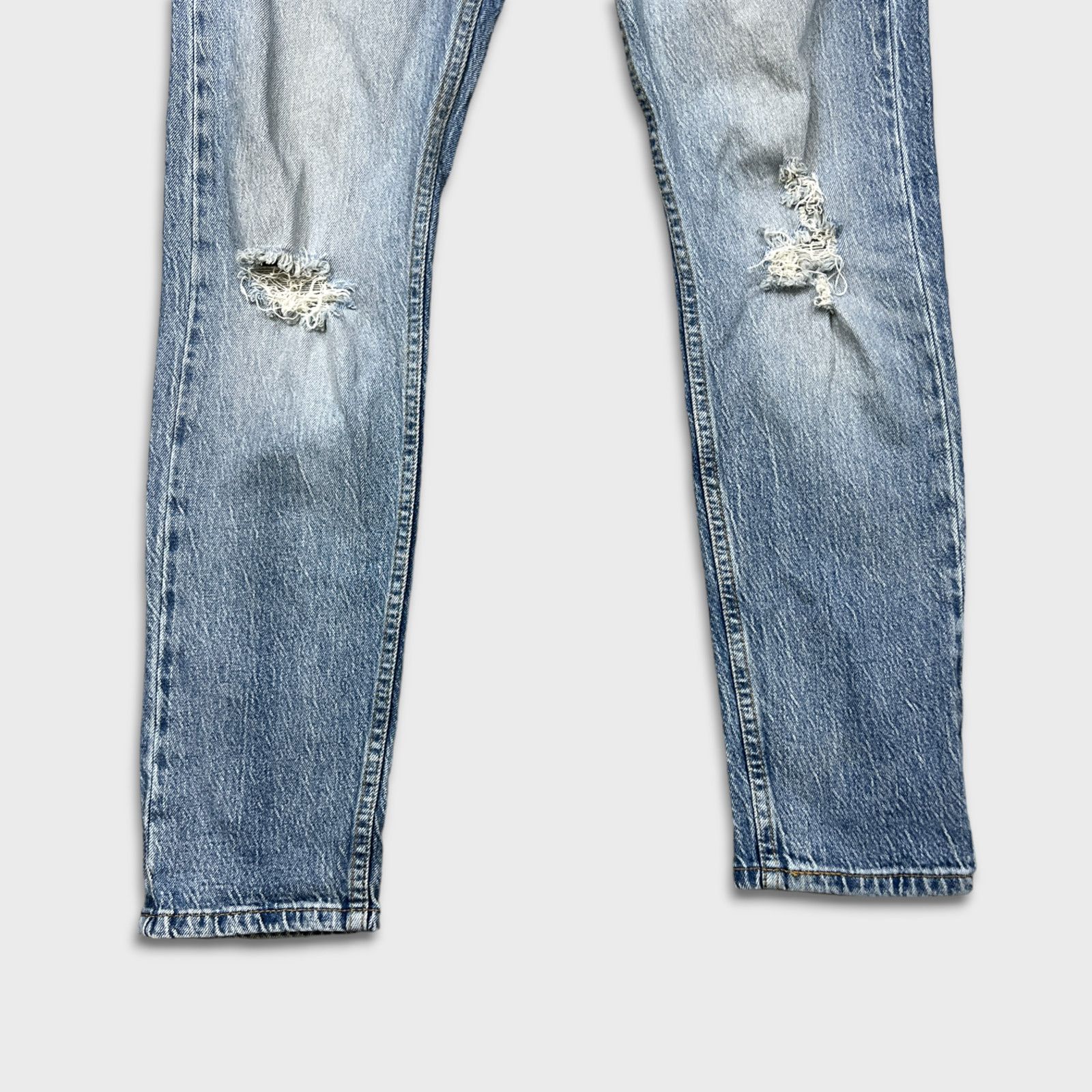 Levi's × Vintage Levi's 512 Jeans 32x30 Slim Taper Distressed Denim Pants Size US 31 - 3 Thumbnail