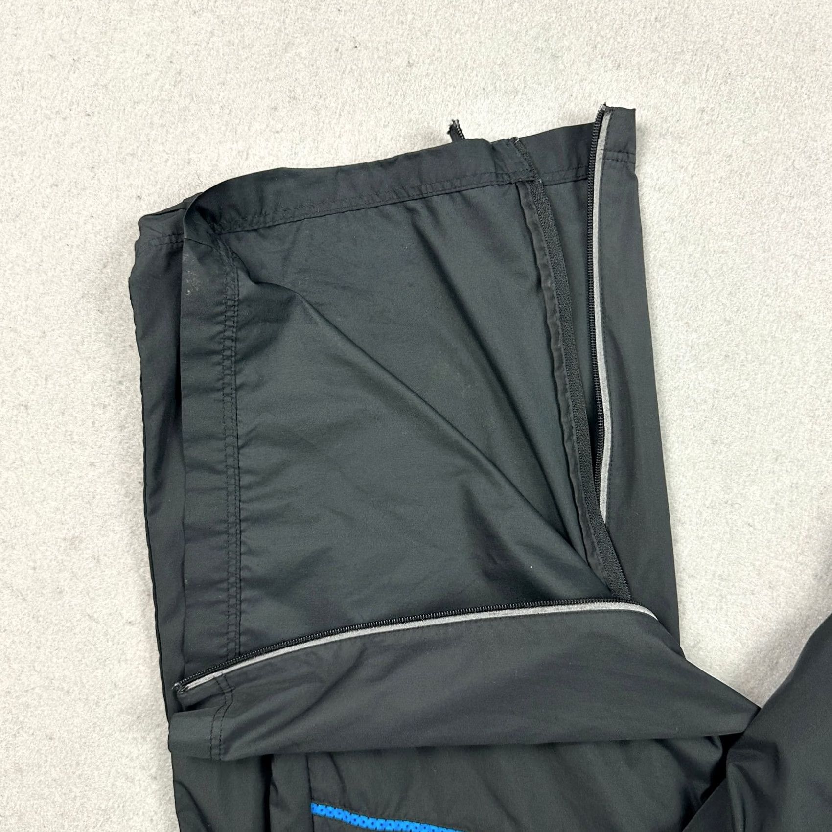 Nike Nike Pants Men L Black Solid Elastic Waist Drawstring Pockets Track Size US 33 - 3 Thumbnail