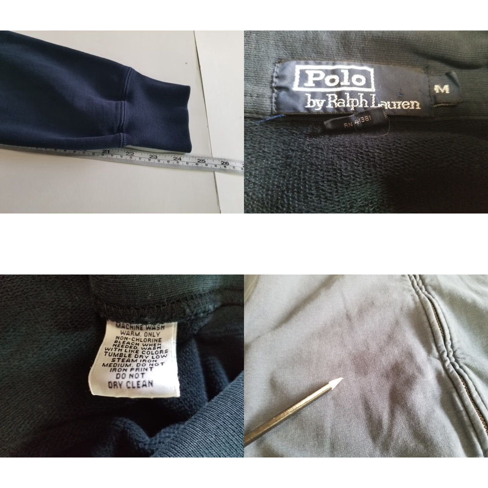 Polo Ralph Lauren VINTAGE Polo Ralph Lauren Full Zip Track Jacket Mens Medium Blue Jacket Regular Mens Blue Track Full Zip Vintage Polo Ralph Lauren Jacket Women? Size US M / EU 48-50 / 2 - 8 Thumbnail