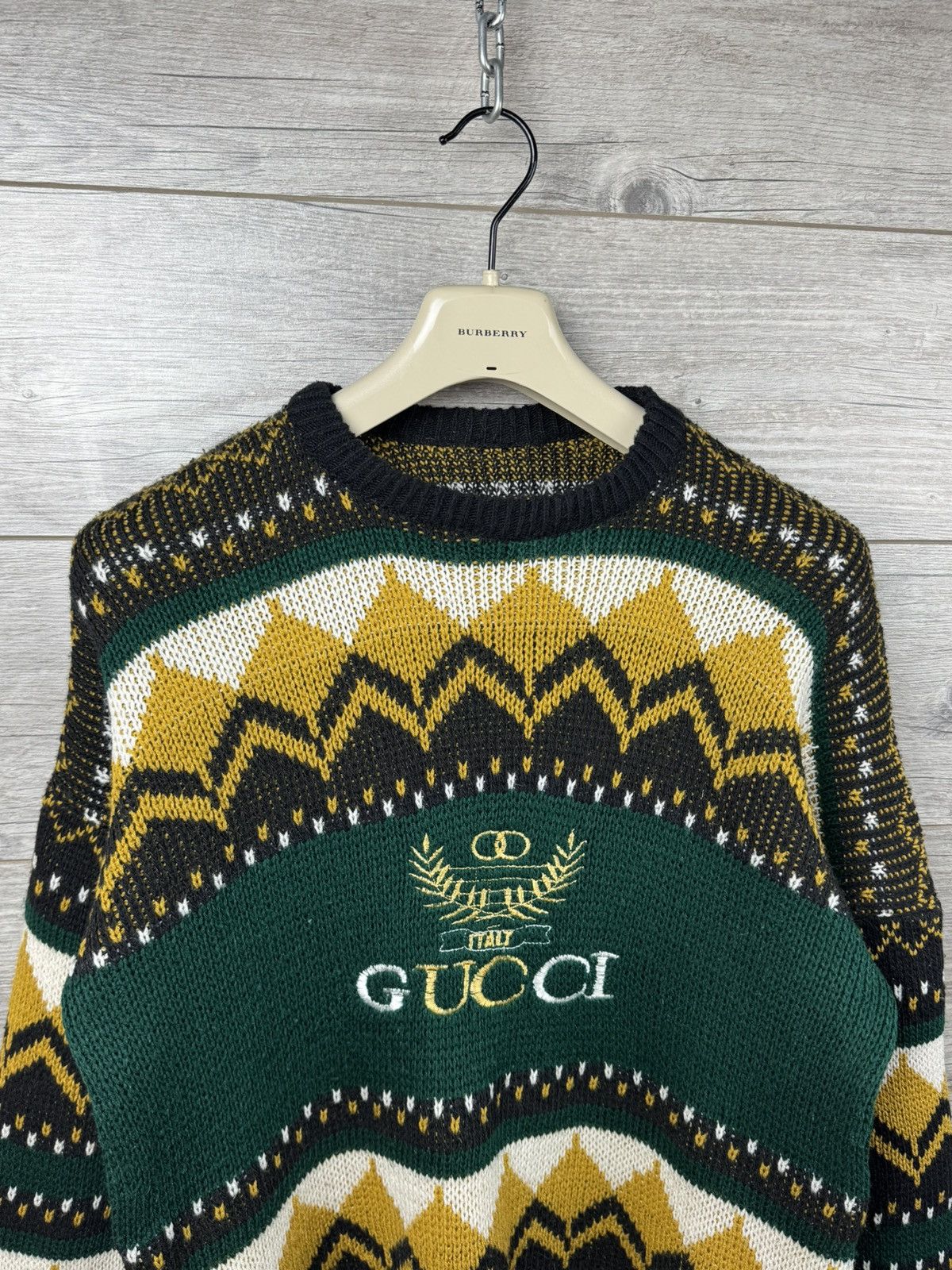 Japanese Brand 90s Gucci style sweater rare vintage Size US M / EU 48-50 / 2 - 6 Thumbnail