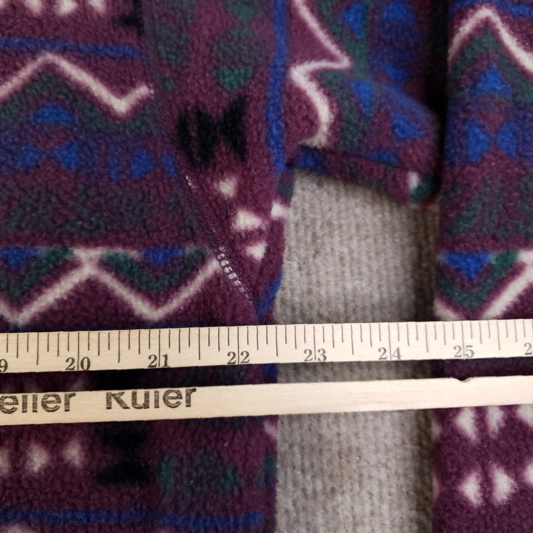Vintage Vintage Columbia Pullover Sweater Mens Medium Purple Aztec Fleece USA 90s 1/2 Zip Size US M / EU 48-50 / 2 - 3 Thumbnail