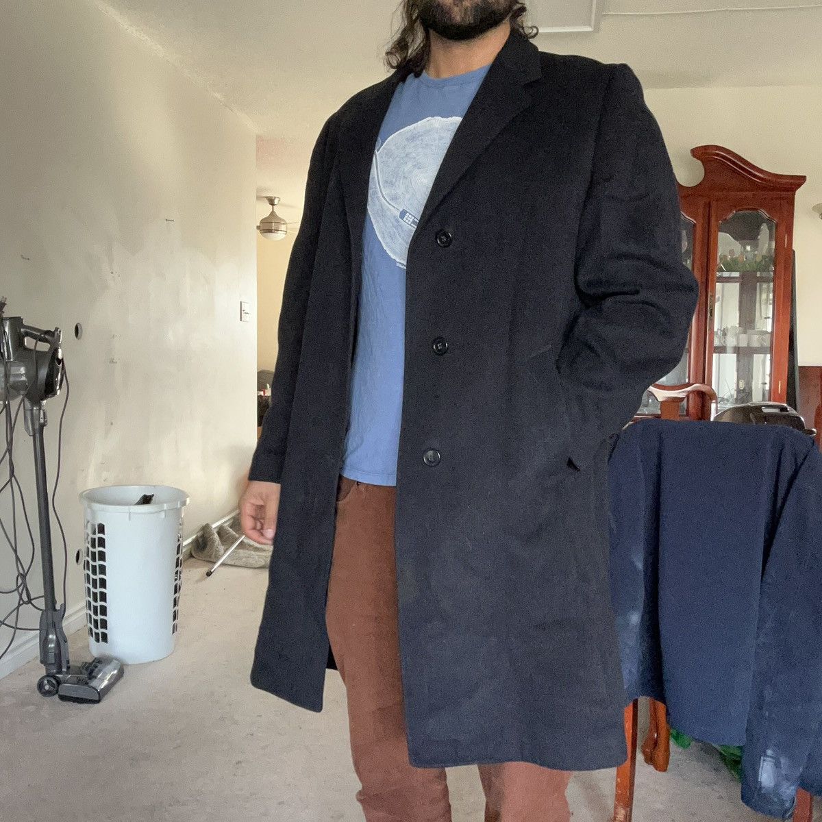 Eaton Vintage single breasted overcoat Size US M / EU 48-50 / 2 - 5 Thumbnail