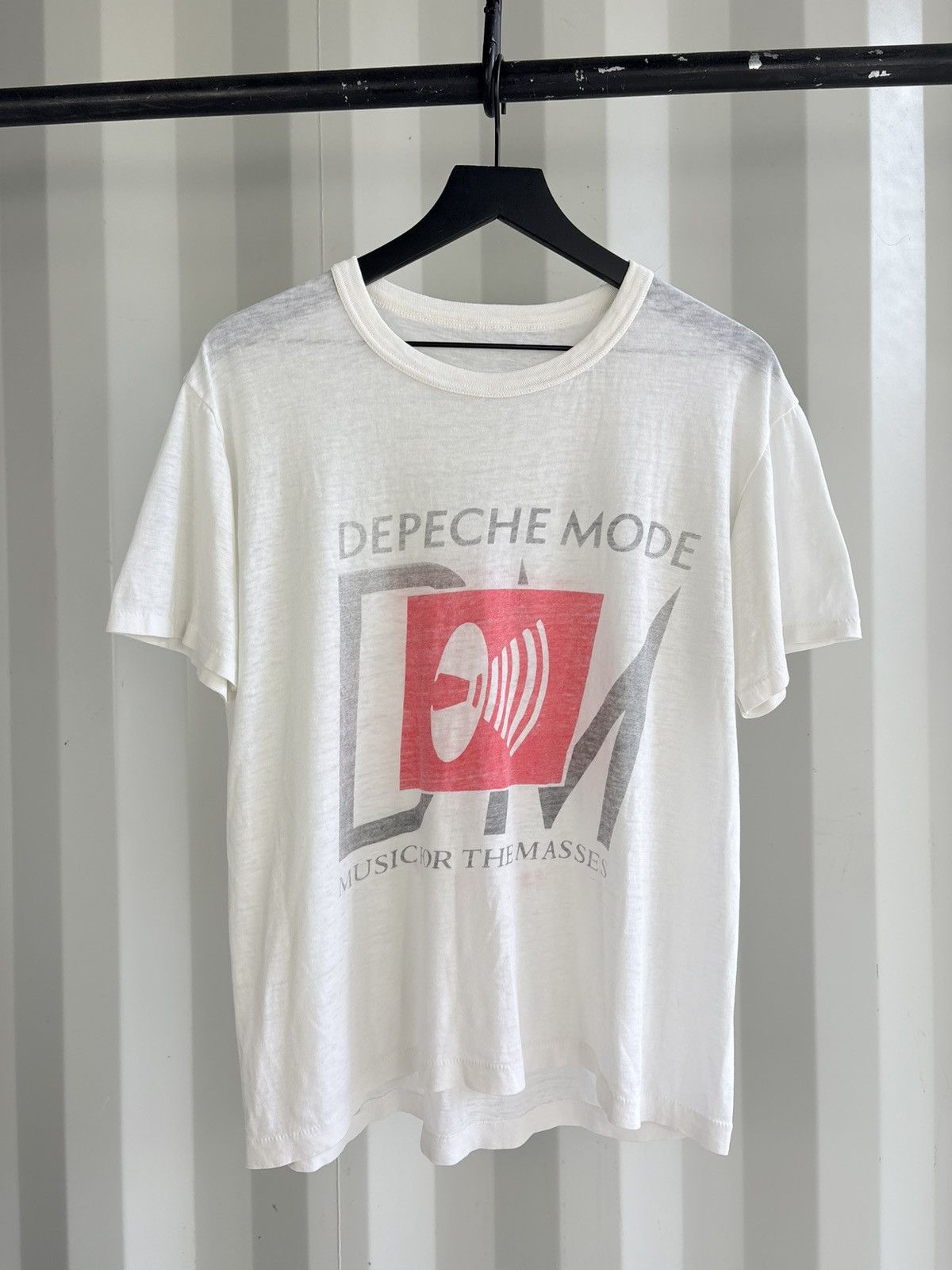 Thrashed Depeche Mode Faded Distressed Shirt GRUNGE Thin