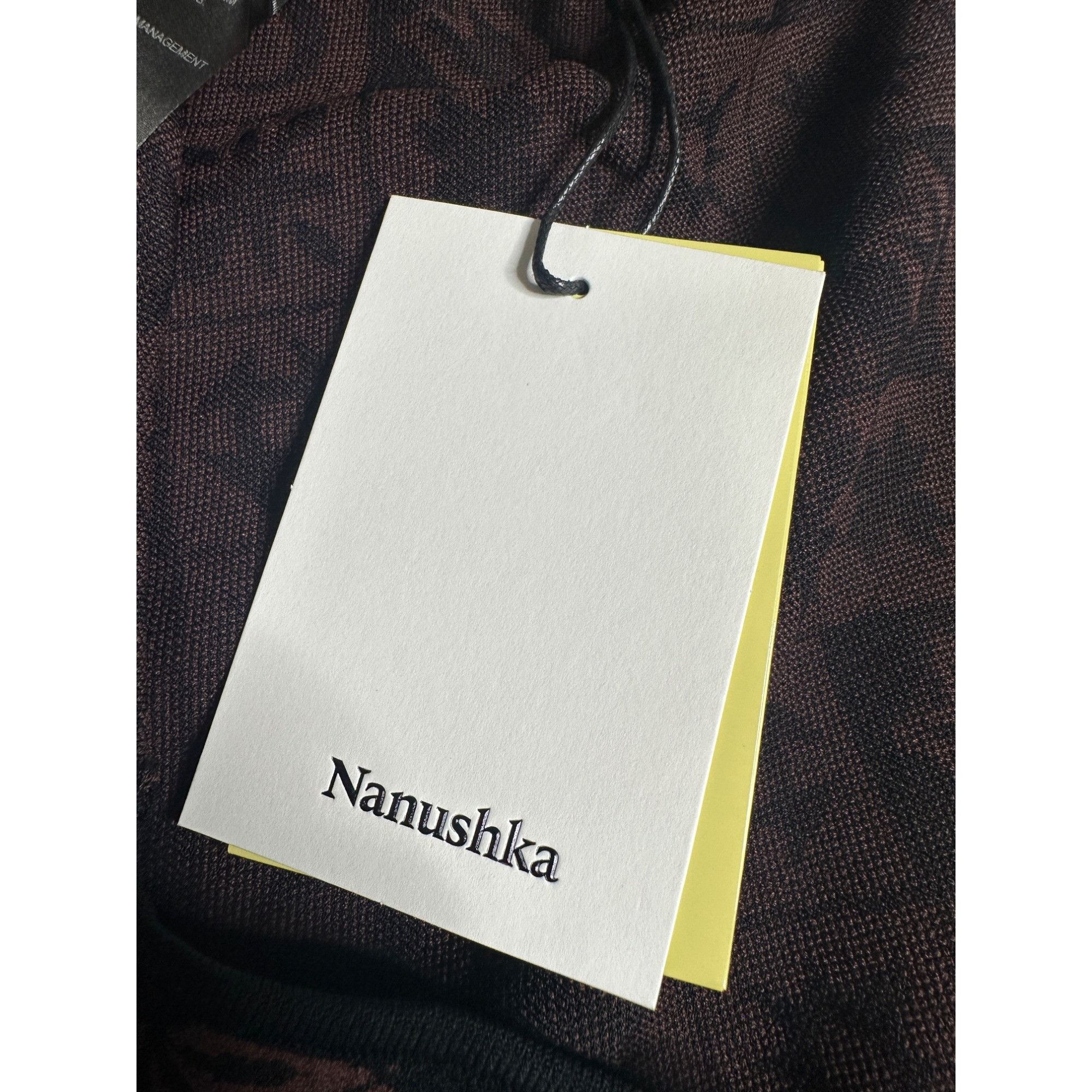 Nanushka Nanushka Maves Knitted Midi Dress With Buttons Size L / US 10 / IT 46 - 5 Thumbnail