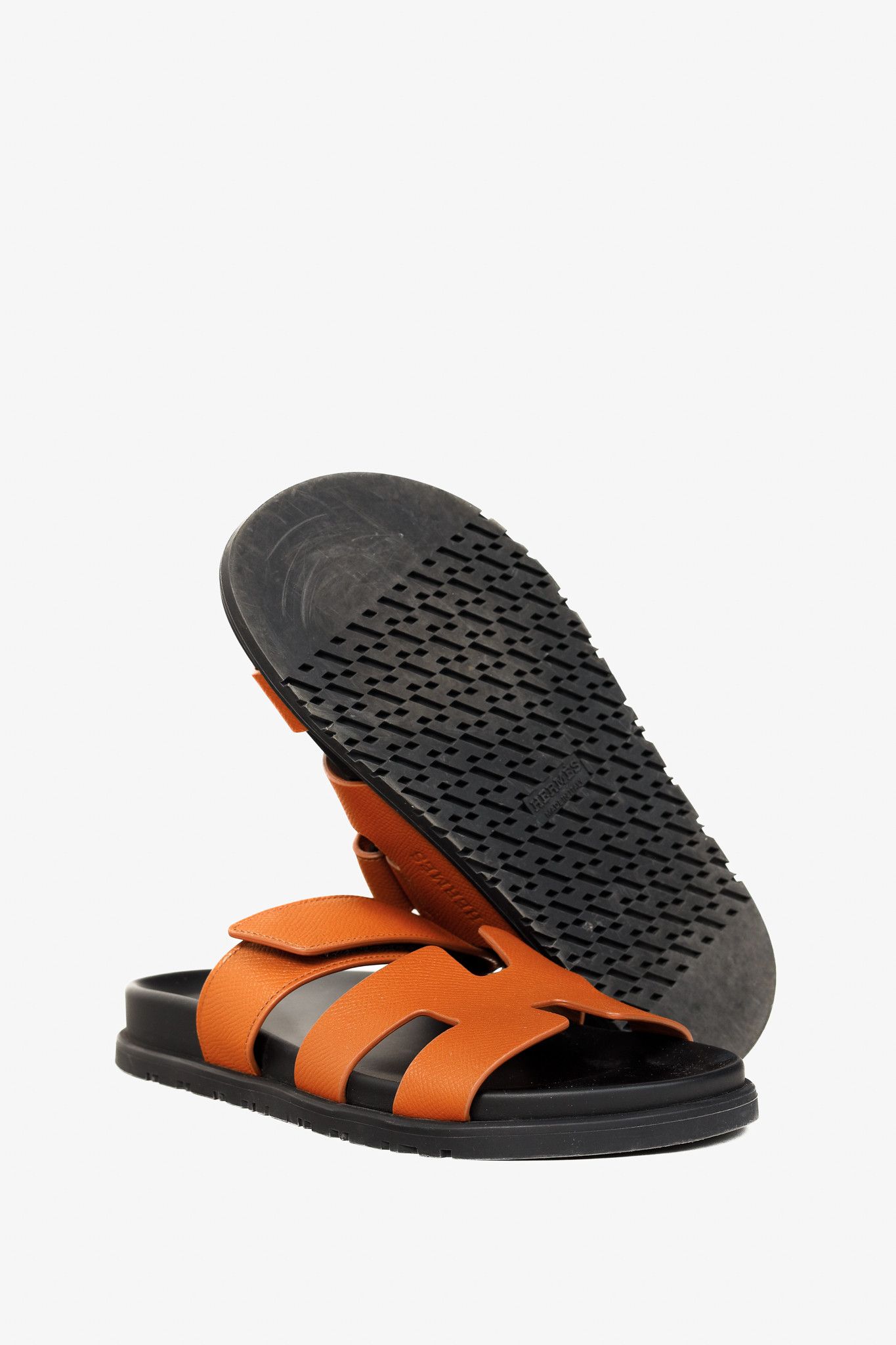 Hermes Hermes Chypre Naturel Leather Techno-Sandals Size US 6.5 / IT 36.5 - 5 Thumbnail