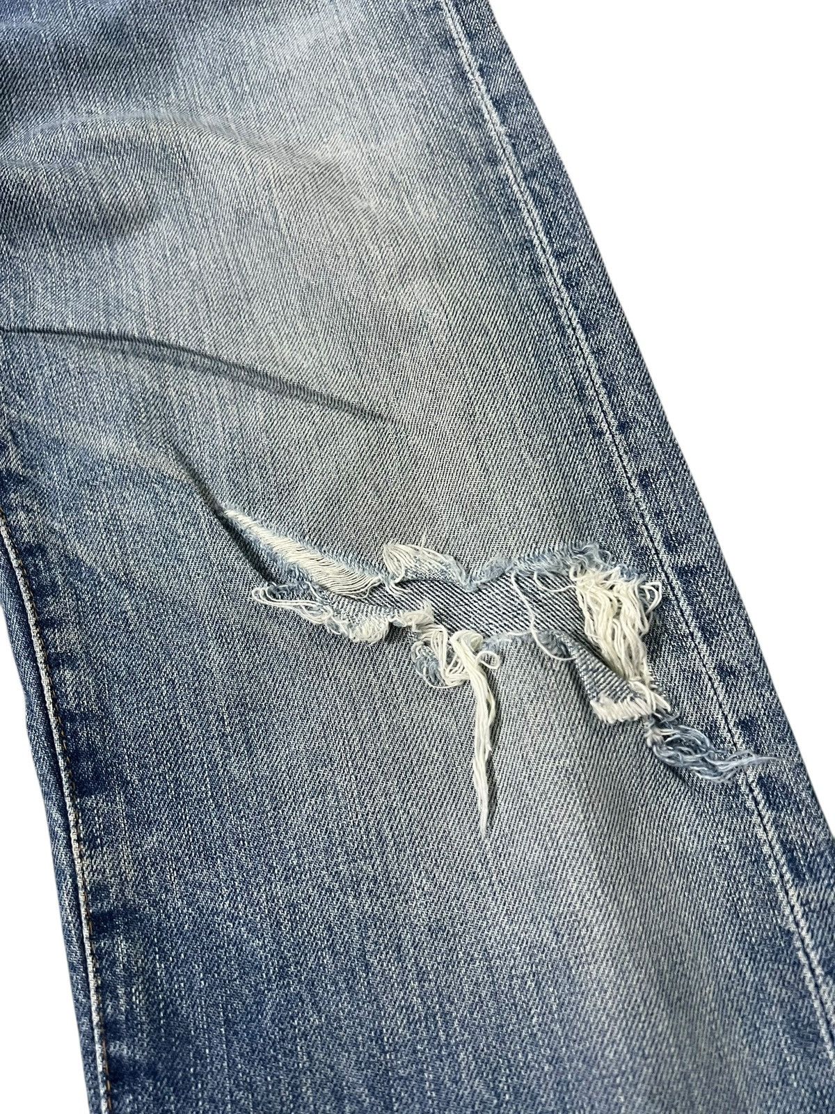 Levi's Vintage Levis 502 Big E Selvedge Faded Distressed Jean Size US 28 / EU 44 - 3 Thumbnail