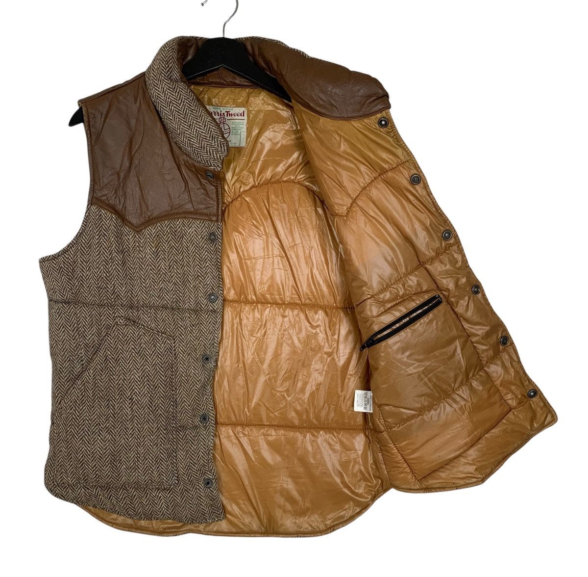 Designer × Harris Tweed Vintage Harris Tweed Designer Luxury Herringbone Vest Size US M / EU 48-50 / 2 - 5 Thumbnail