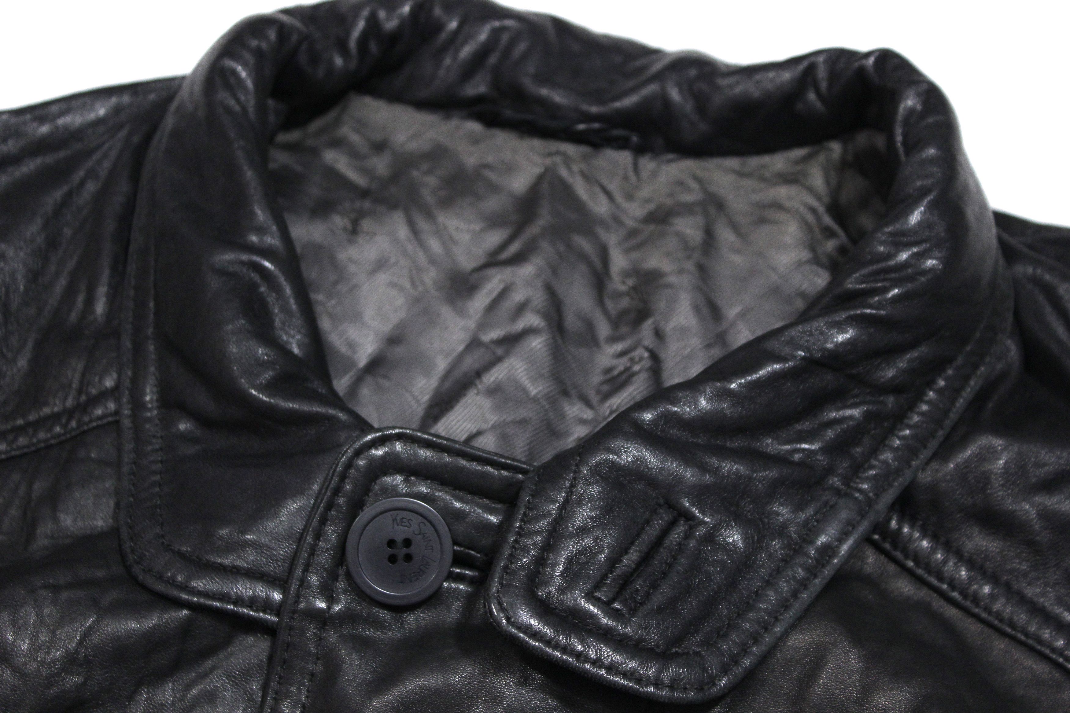 Yves Saint Laurent 90S Leather Jacket Vintage Size US M / EU 48-50 / 2 - 5 Thumbnail