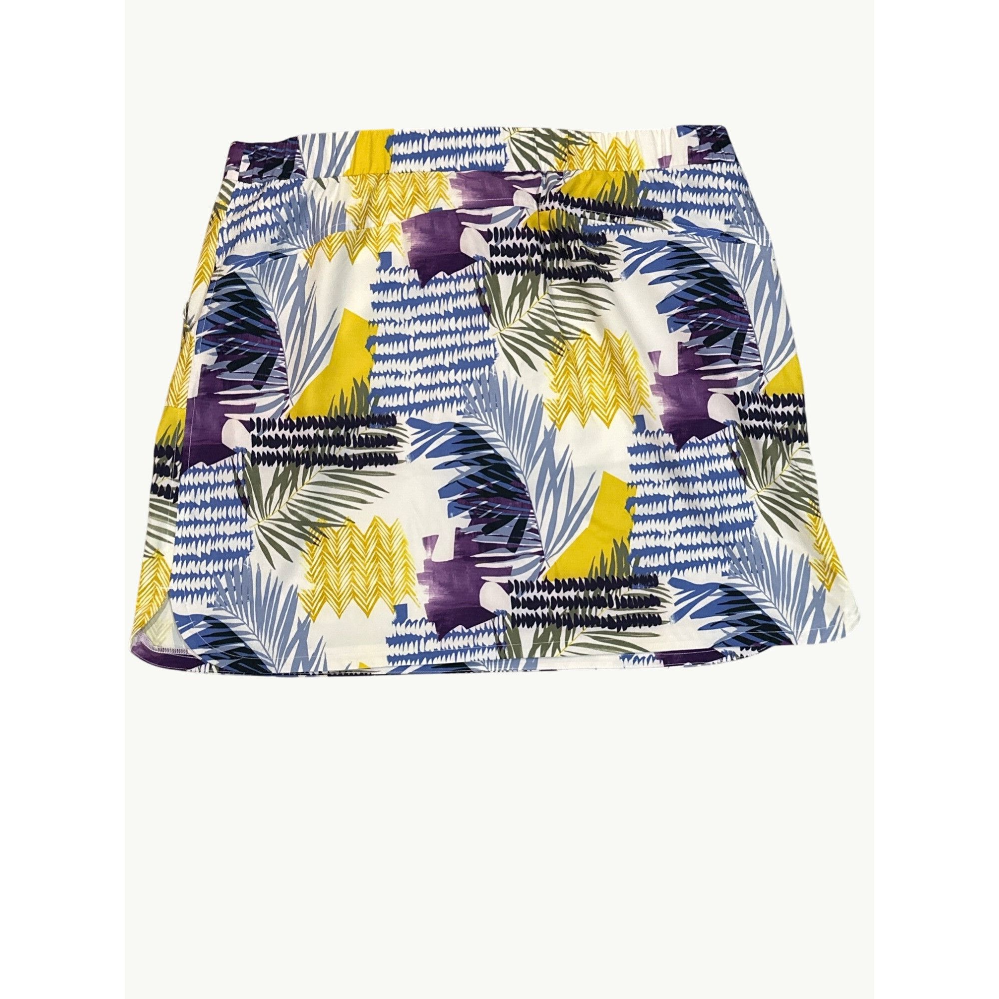 Chicos Chicos Tropical Print Coastal Lightweight Skort Built In Sho Size 38" / US 16 / IT 52 - 2 Thumbnail