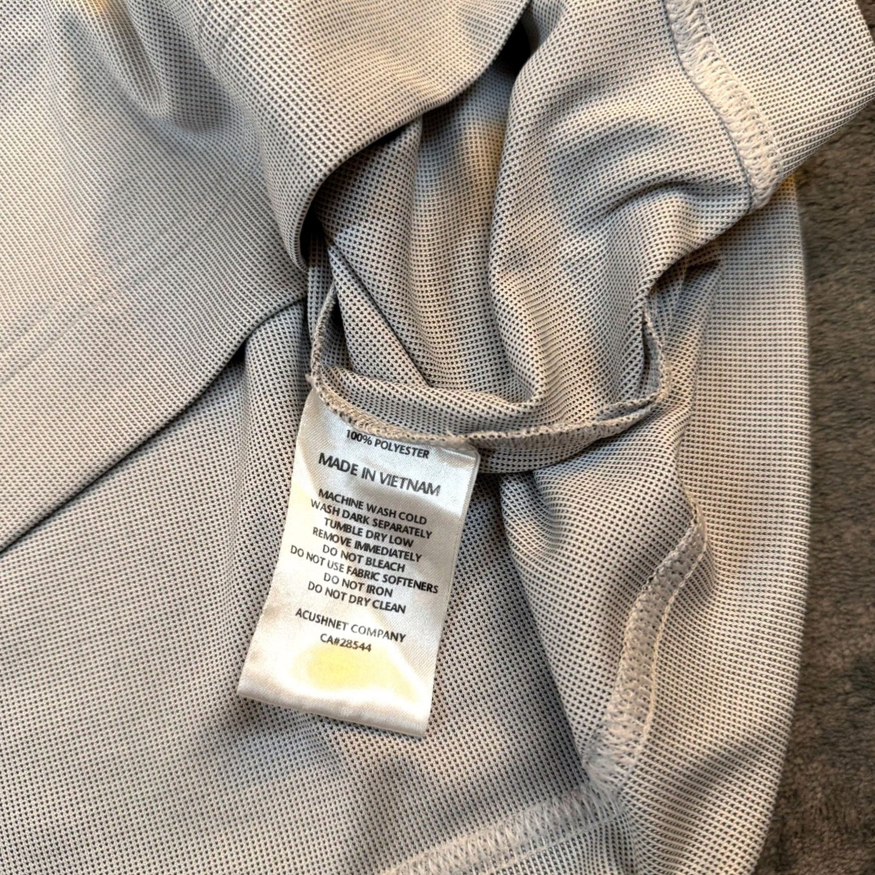 Footjoy FootJoy Performance Polo Shirt Mens XL Gray Contrast Collar Golf Mock Size US XL / EU 56 / 4 - 7 Thumbnail
