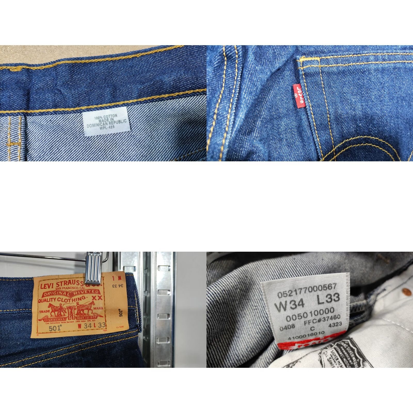 Levi's VINTAGE Levi's 501xx Jeans Denim Blue 34 34 Inseam 27 High Rise Button Fly Mens Regular Capri Short Style 501xx Size US 34 / EU 50 - 8 Thumbnail
