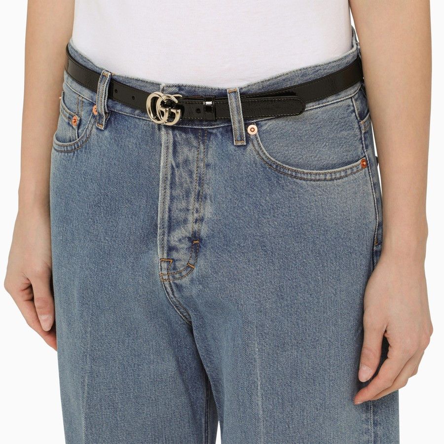 Gucci o1d2blof0824 Size: 90 / GG Marmont Thin Belt in Black Size ONE SIZE - 2 Thumbnail