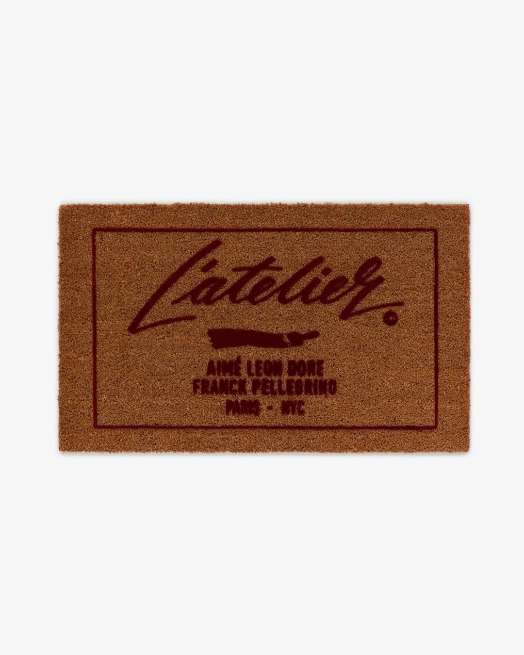 Aime Leon Dore Frank Pellegrino L’Atelier Door Mat Natural Coir Rug 2023 Size ONE SIZE - 4 Thumbnail