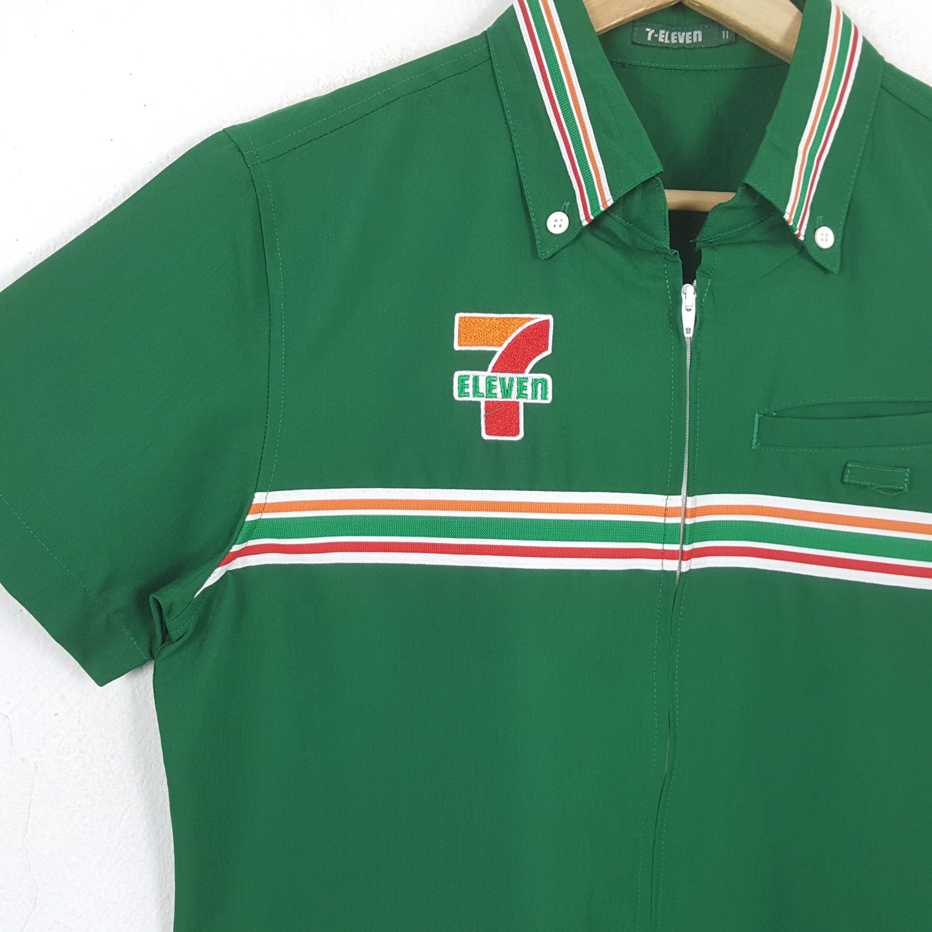 Japanese Brand × Vintage Vintage 7-Eleven Japanese Brand Shirt Jacket C276N77 Size US S / EU 44-46 / 1 - 2 Thumbnail
