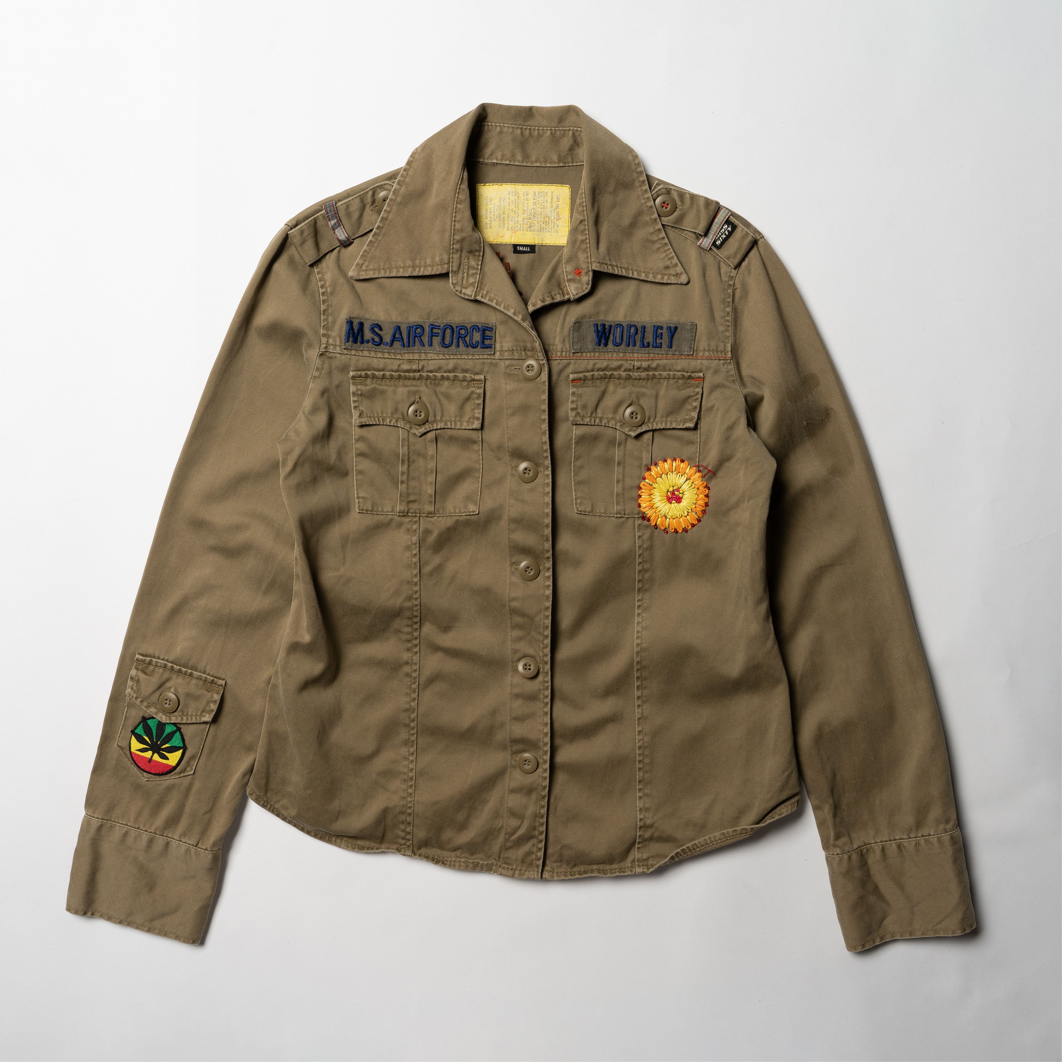 🔴 MISS SIXTY Vintage Shirt Military Army Overshirt Y2K