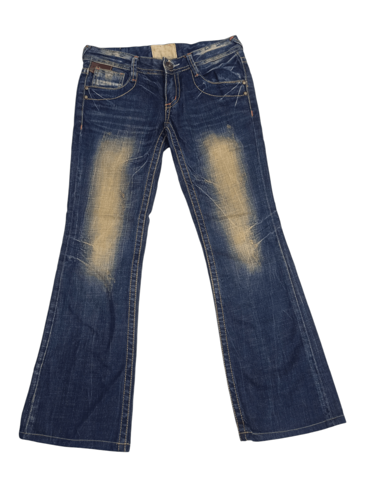 Japanese Brand Lolita Leather Bomdage Mudmax If Six Style Flare Denim Size US 29 - 2 Thumbnail