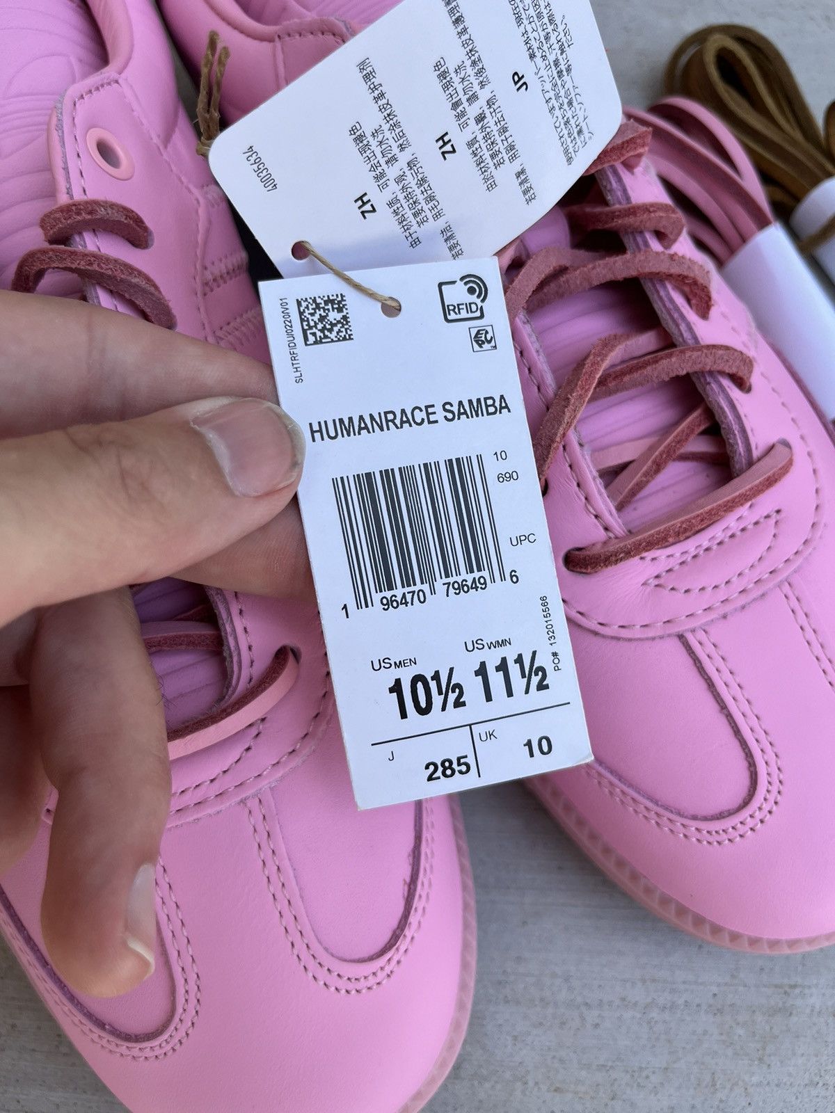 Adidas × Pharrell Adidas HumanRace Samba ‘Pink’ Size US 10.5 / EU 43-44 - 10 Thumbnail