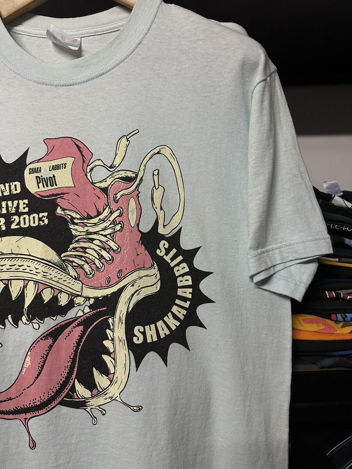Band Tees × Vintage Vintage Shaka Labbits Rock Band Japan Tee Size US L / EU 52-54 / 3 - 5 Thumbnail