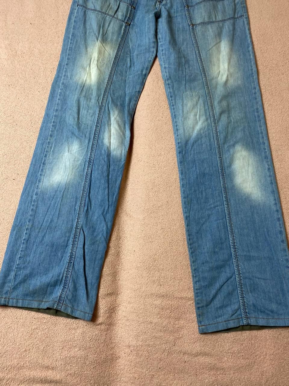 Vintage Flared Denim Jeans Pants Bootcut Y2K Size US 34 / EU 50 - 13 Thumbnail