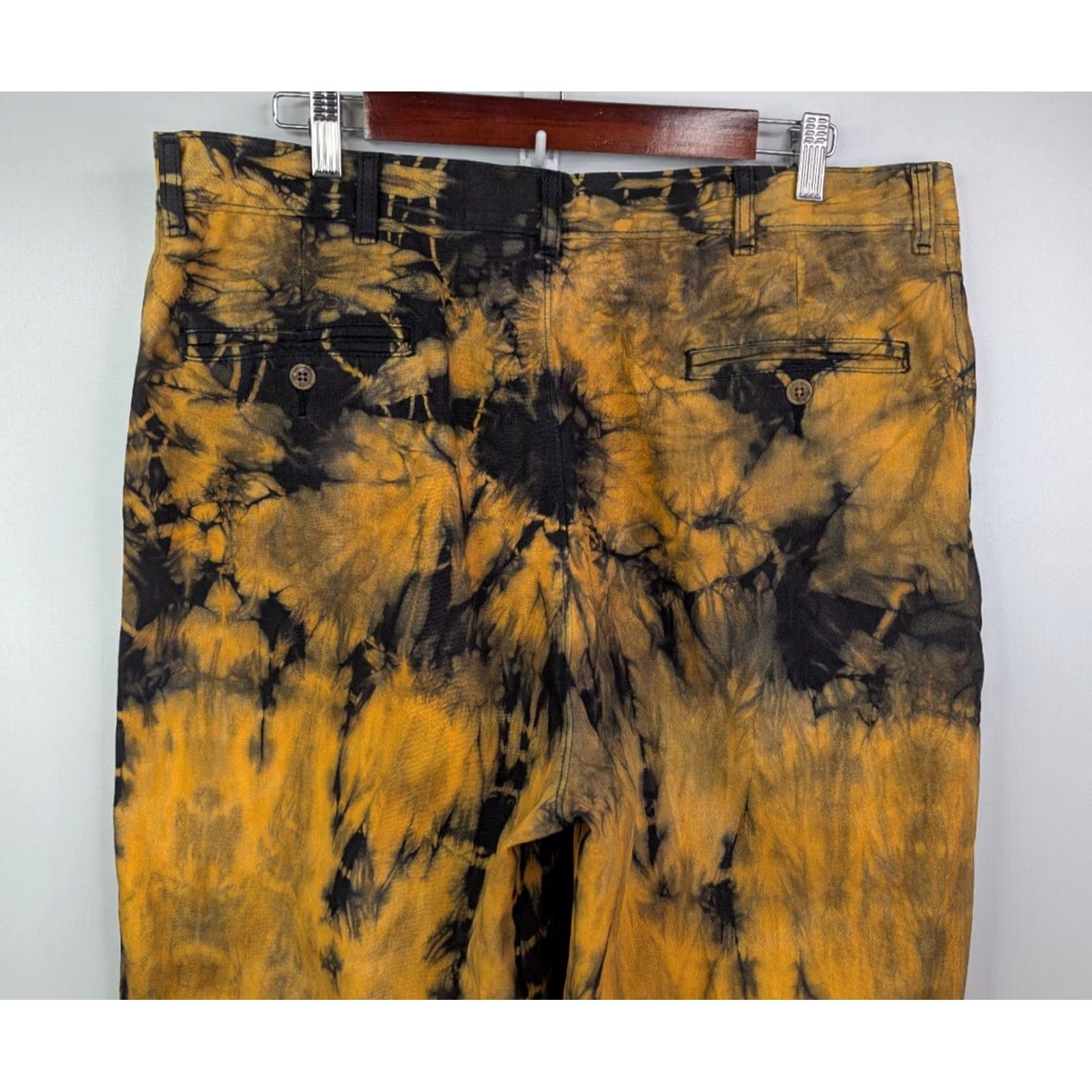 Faded Glory VINTAGE Faded Glory Pants Khaki Tie Dye Rust Chino 38x32 Loose Skater Grunge Y2K Mens Cargo 90s Streetwear Baggy Yellow 100% Cotton (Mexico) Size US 38 / EU 54 - 5 Thumbnail
