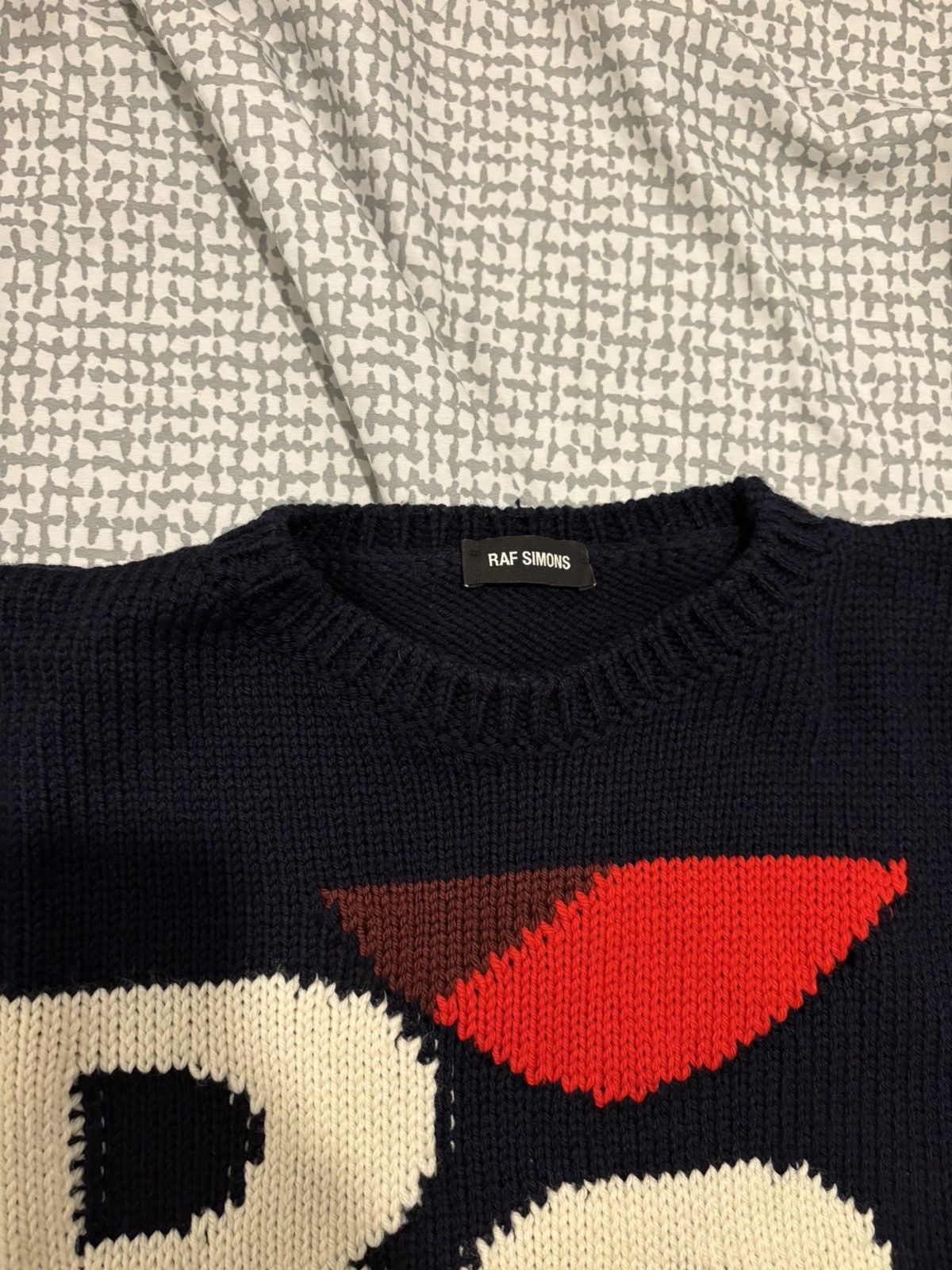 Raf Simons Navy Raf Simons cropped RS sweater Size US S / EU 44-46 / 1 - 2 Thumbnail