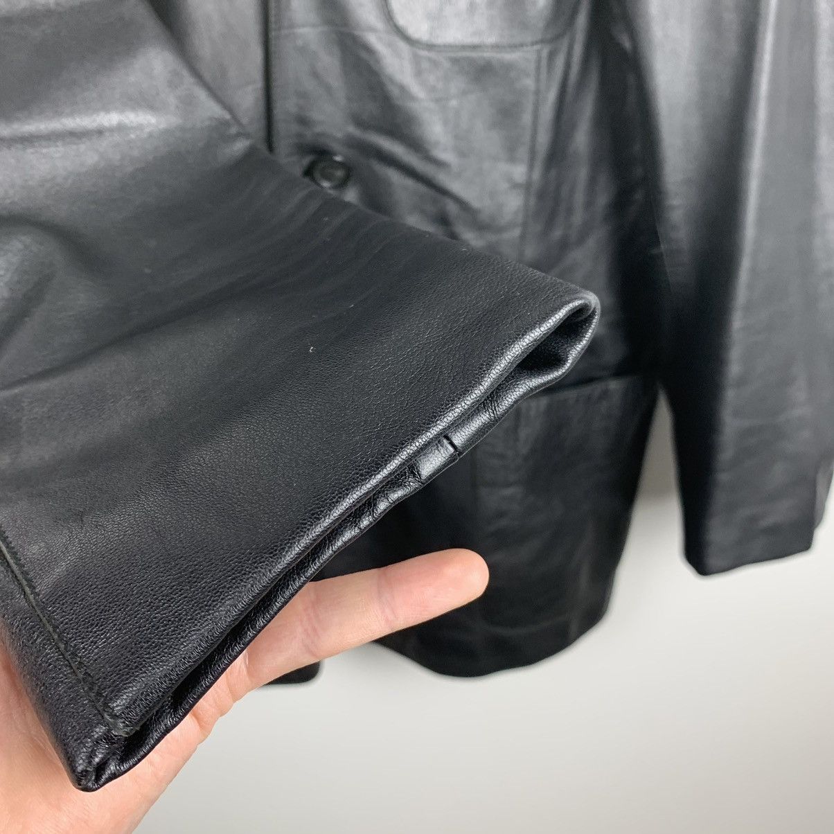 Gianfranco Ferre Vintage Gianfranco Ferre Black Leather Jacket Y2K Size 52 Size US L / EU 52-54 / 3 - 15 Thumbnail