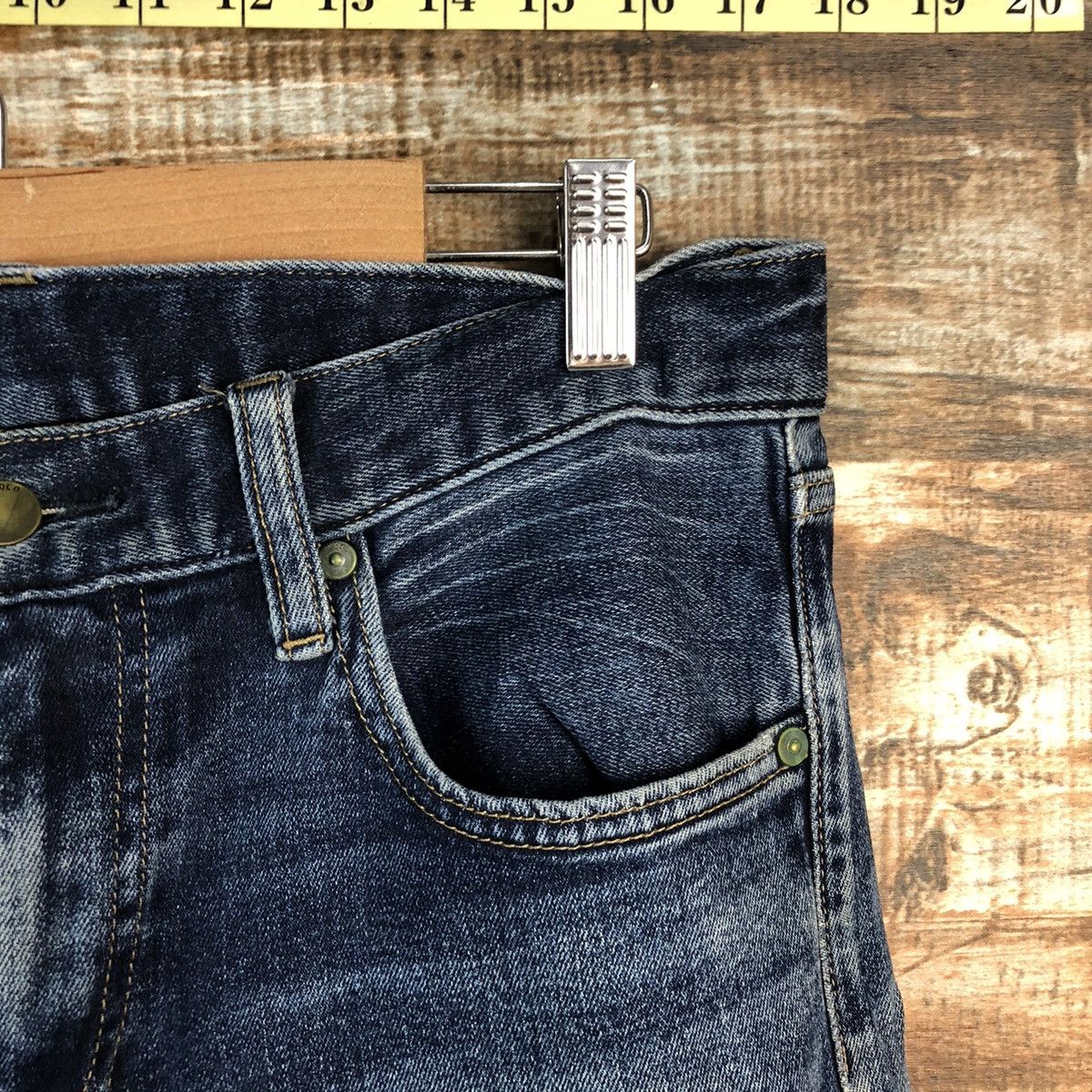 Uniqlo DLL Uniqlo Blue Distressed Denim Pants #C245 Size US 30 / EU 46 - 8 Thumbnail