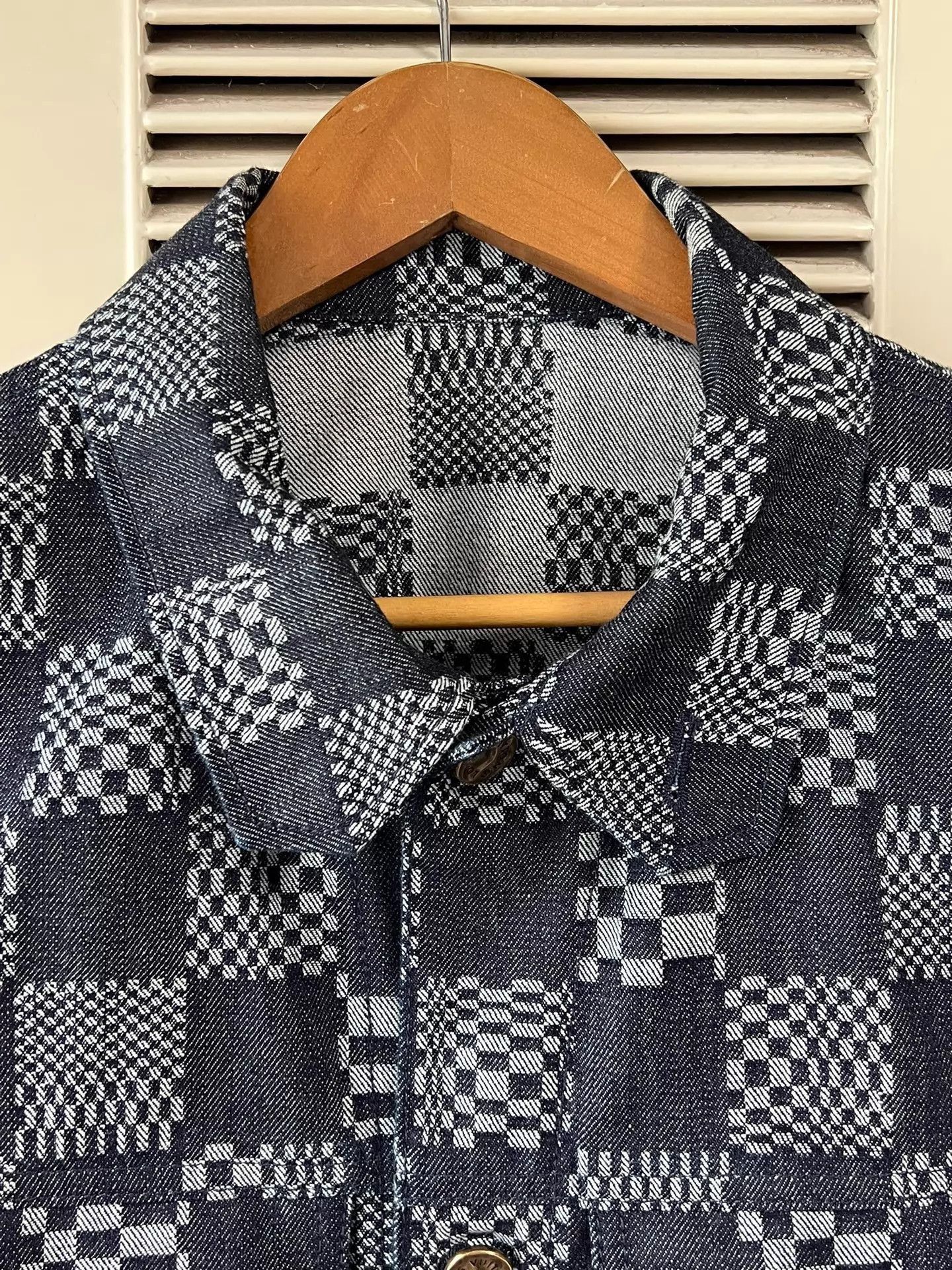 Louis Vuitton Multi Checkered Denim Jacket Size US M / EU 48-50 / 2 - 3 Thumbnail