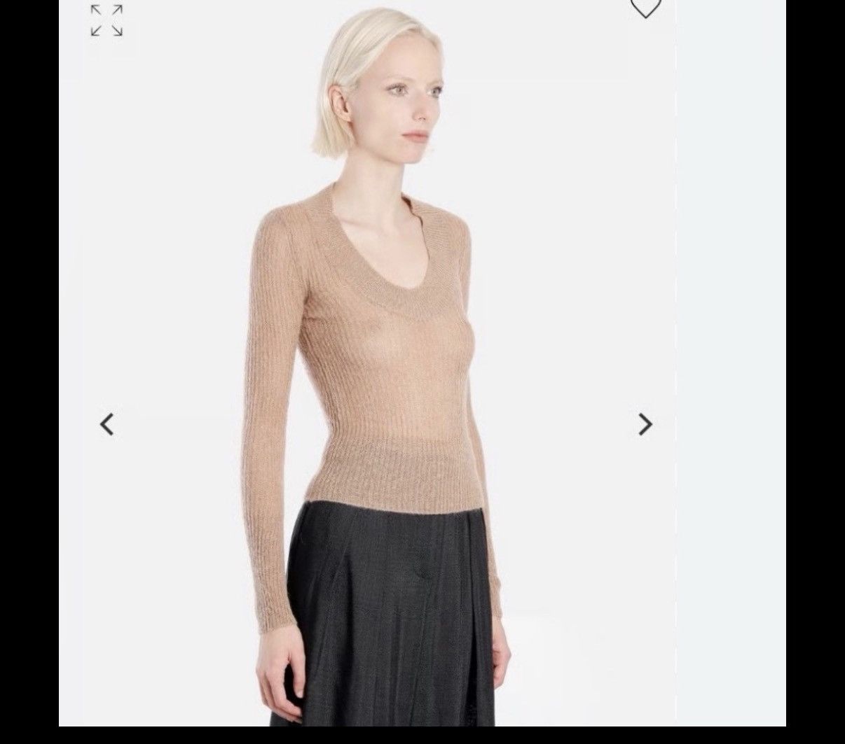 Jacquemus Jacquemus La Maille Dao Ribbed-Knit Sweater Italy 36 Beige Size XS / US 0-2 / IT 36-38 - 1 Thumbnail