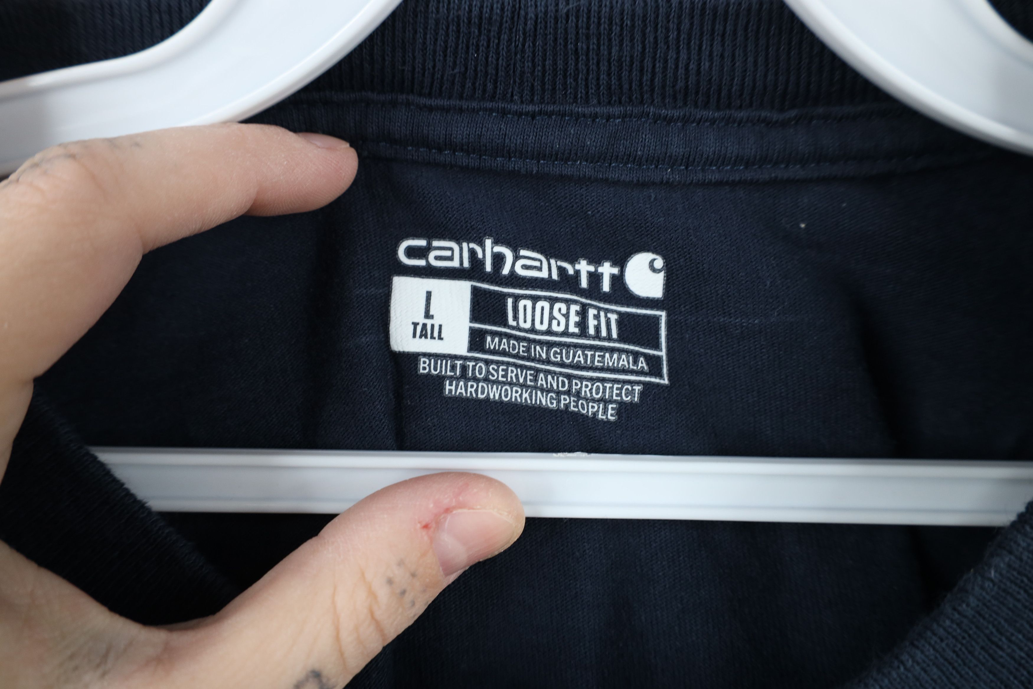 Carhartt × Vintage Vintage Y2K Carhartt Heavyweight Pocket T-Shirt Blue Size US L / EU 52-54 / 3 - 9 Thumbnail