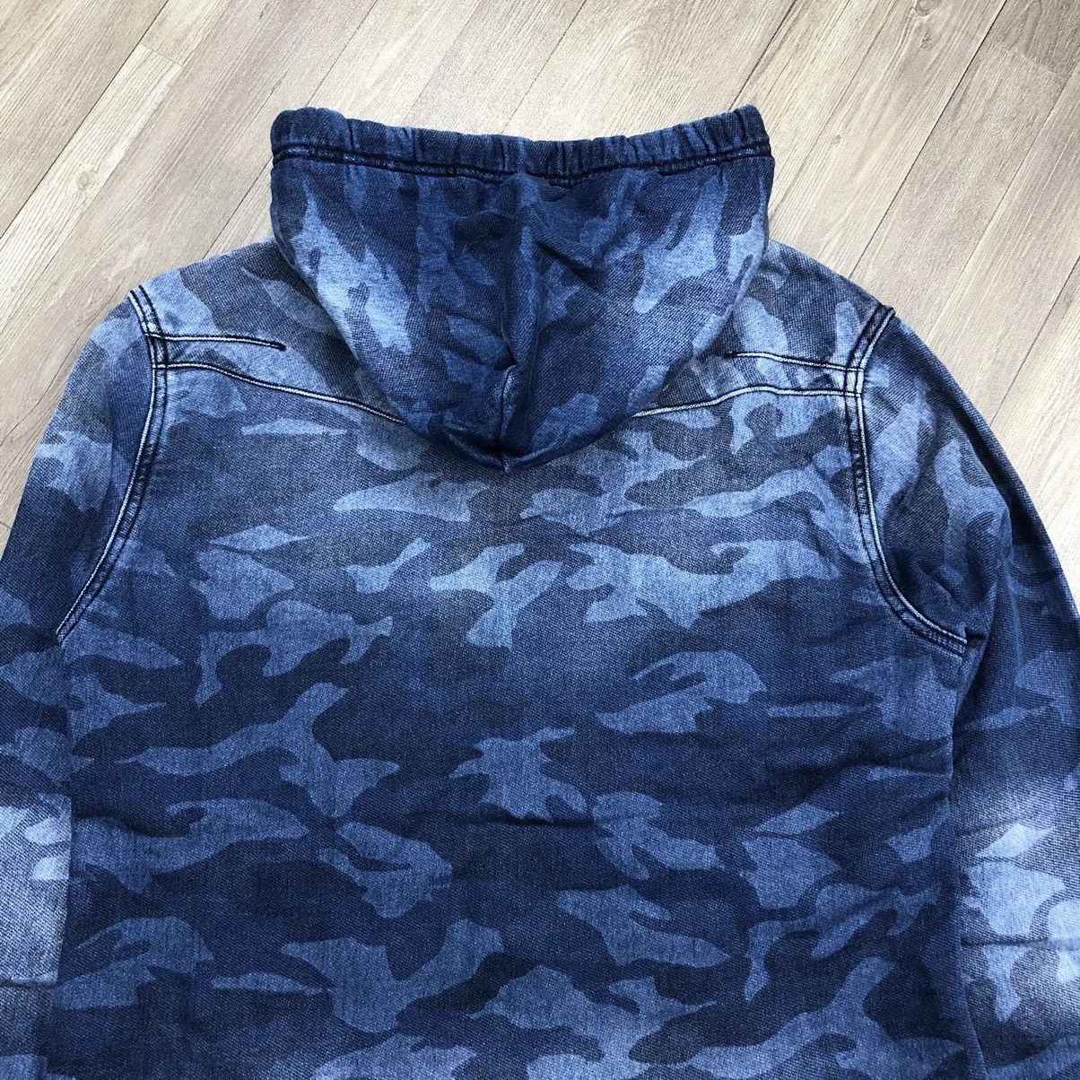 Number (N)ine 1PIU1UGUE3 RELAX NUMBER (N)INE Blue Camo Button Hoodie Size US M / EU 48-50 / 2 - 14 Thumbnail