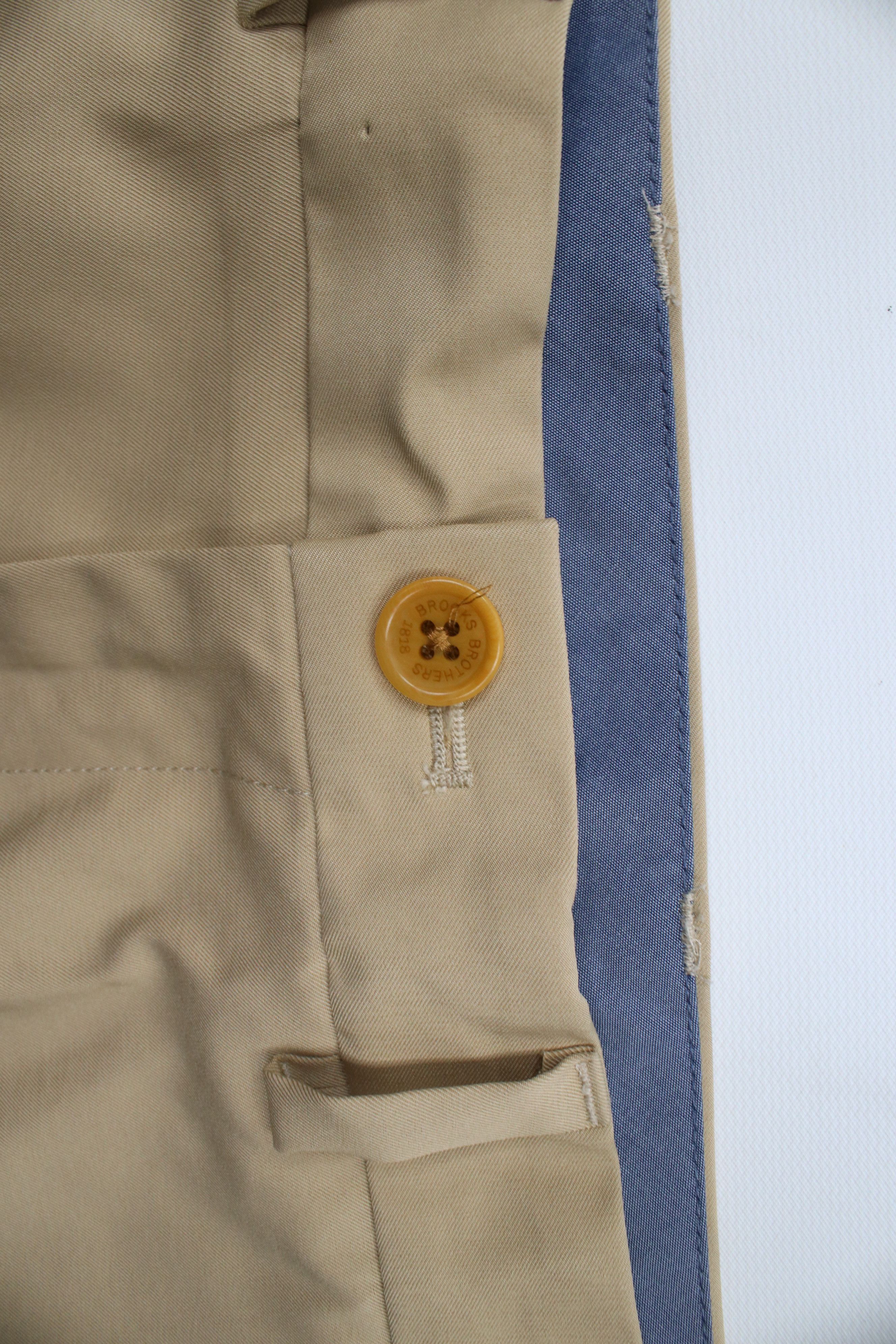 Brooks Brothers × Vintage Brooks Brothers Lightweight Flat Front Chino Pants Trousers Size US 32 / EU 48 - 8 Thumbnail
