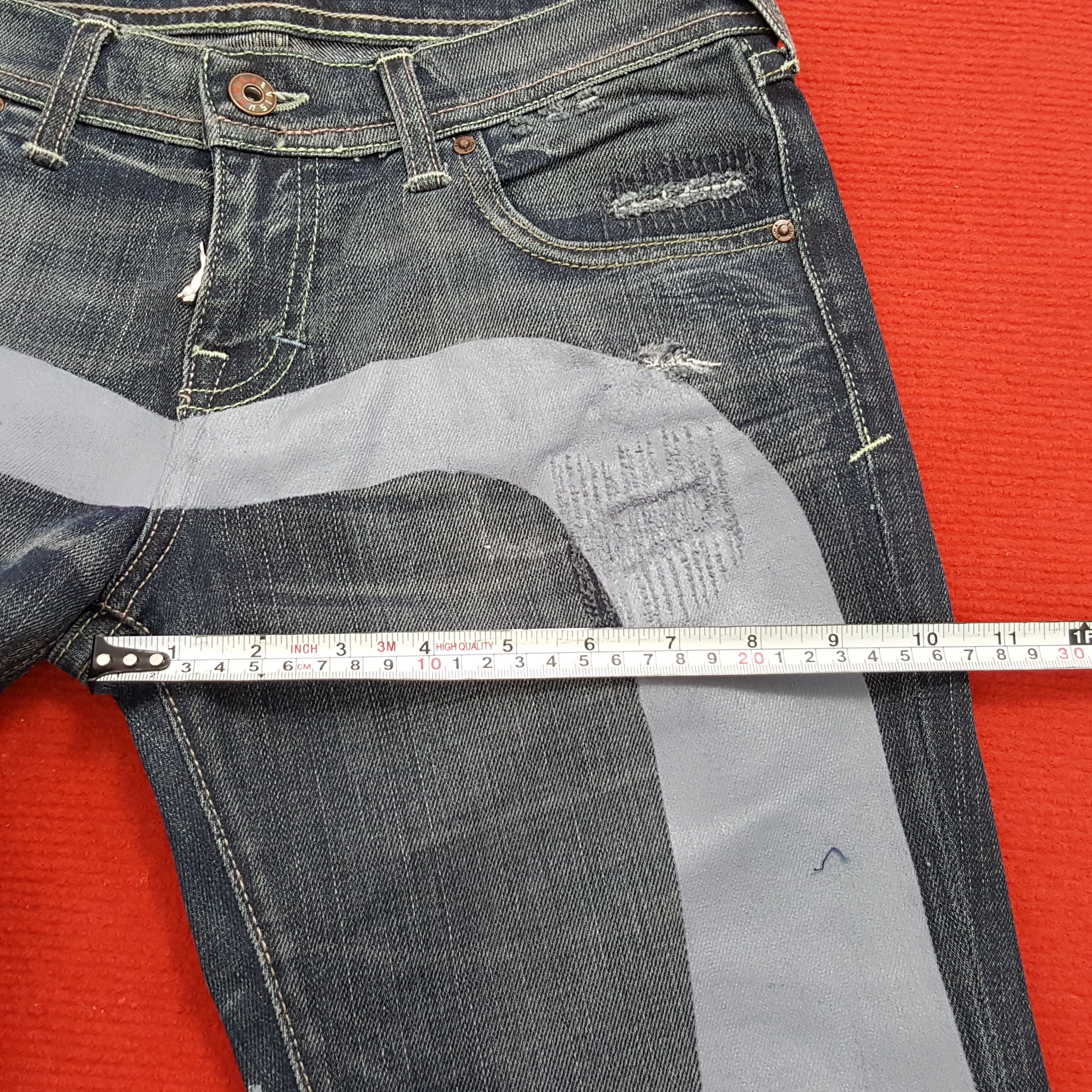 Evisu × Puma × Vintage Evisu X Puma Japanese Brand Custom Daicock Style Jeans Size 30" / US 8 / IT 44 - 9 Thumbnail