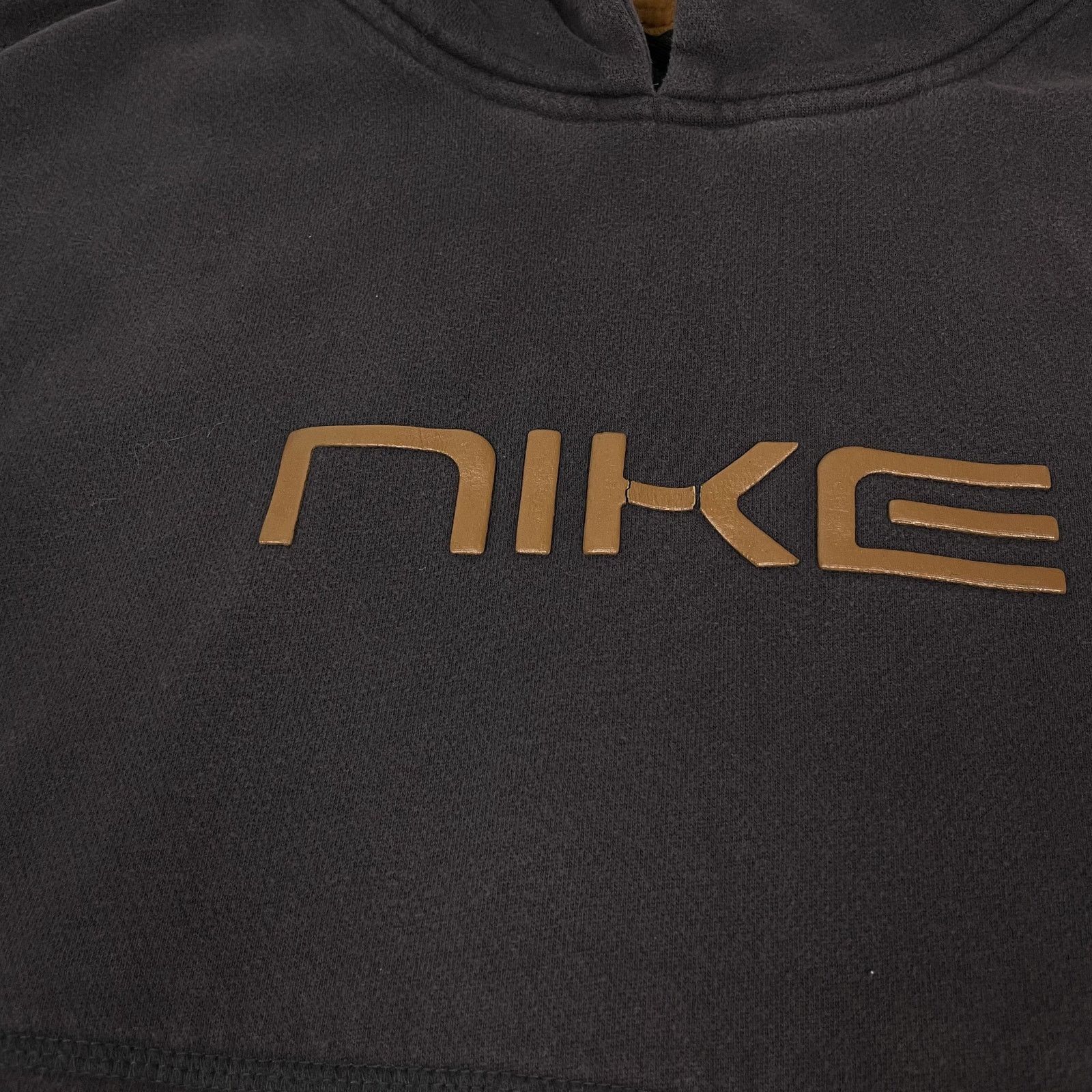Nike × Vintage Nike Men's Brown Cotton Fleece Swoosh Pullover Hoodie Medium Size US M / EU 48-50 / 2 - 3 Thumbnail