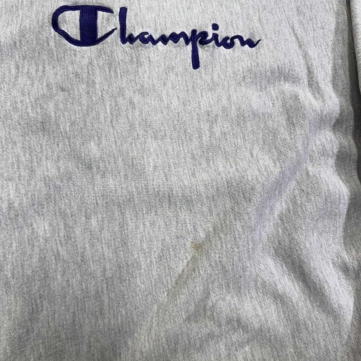 Champion VINTAGE Champion Sweatshirt Mens XL Gray Reverse Weave USA 90s Embroidered Logo Size US XL / EU 56 / 4 - 2 Thumbnail