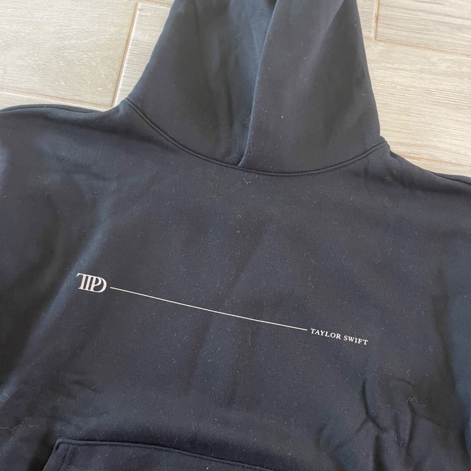 Band Tees NEW TAYLOR SWIFT The Tortured Poets Department Black Hoodie Size L / US 10 / IT 46 - 3 Thumbnail